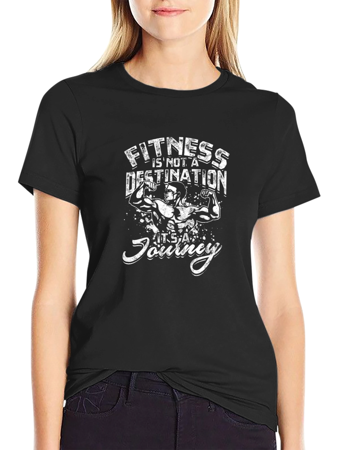 Fitness is a Journey Graphic T-Shirt