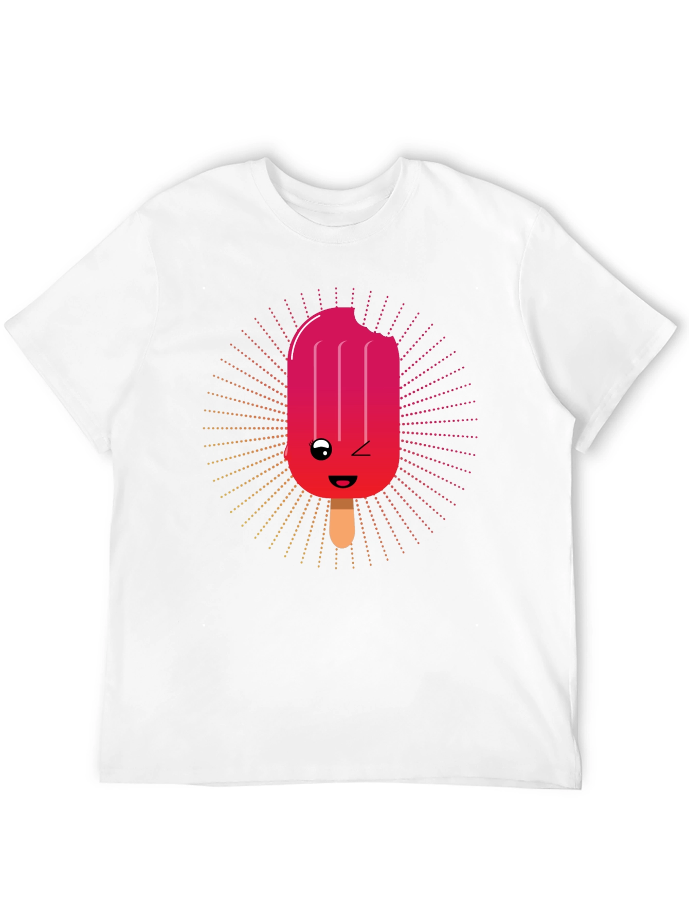 Kawaii Popsicle Graphic Tee - Black Cotton T-Shirt