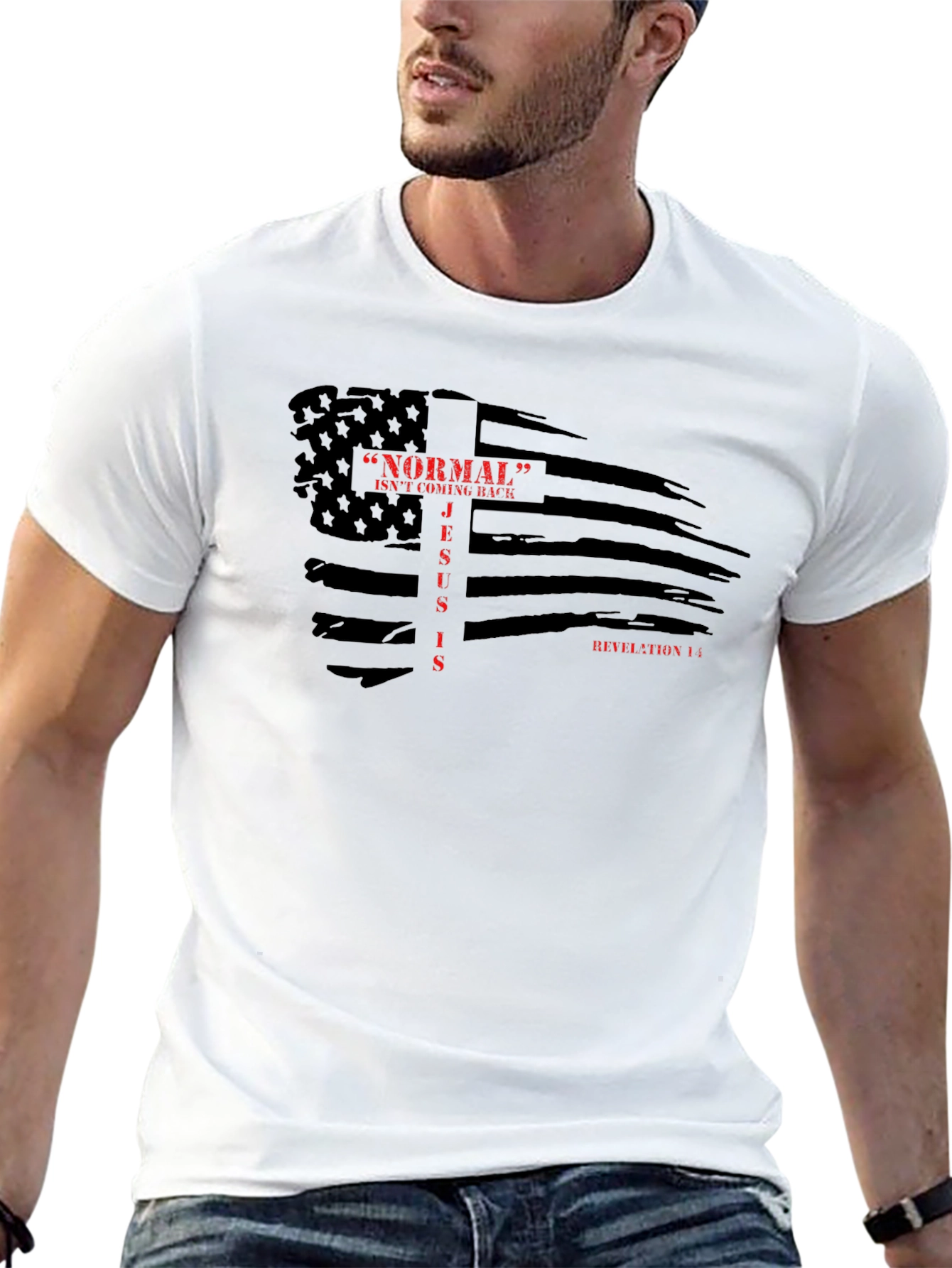 Faith-Inspired Graphic Tee - Normal Isnt Coming Back