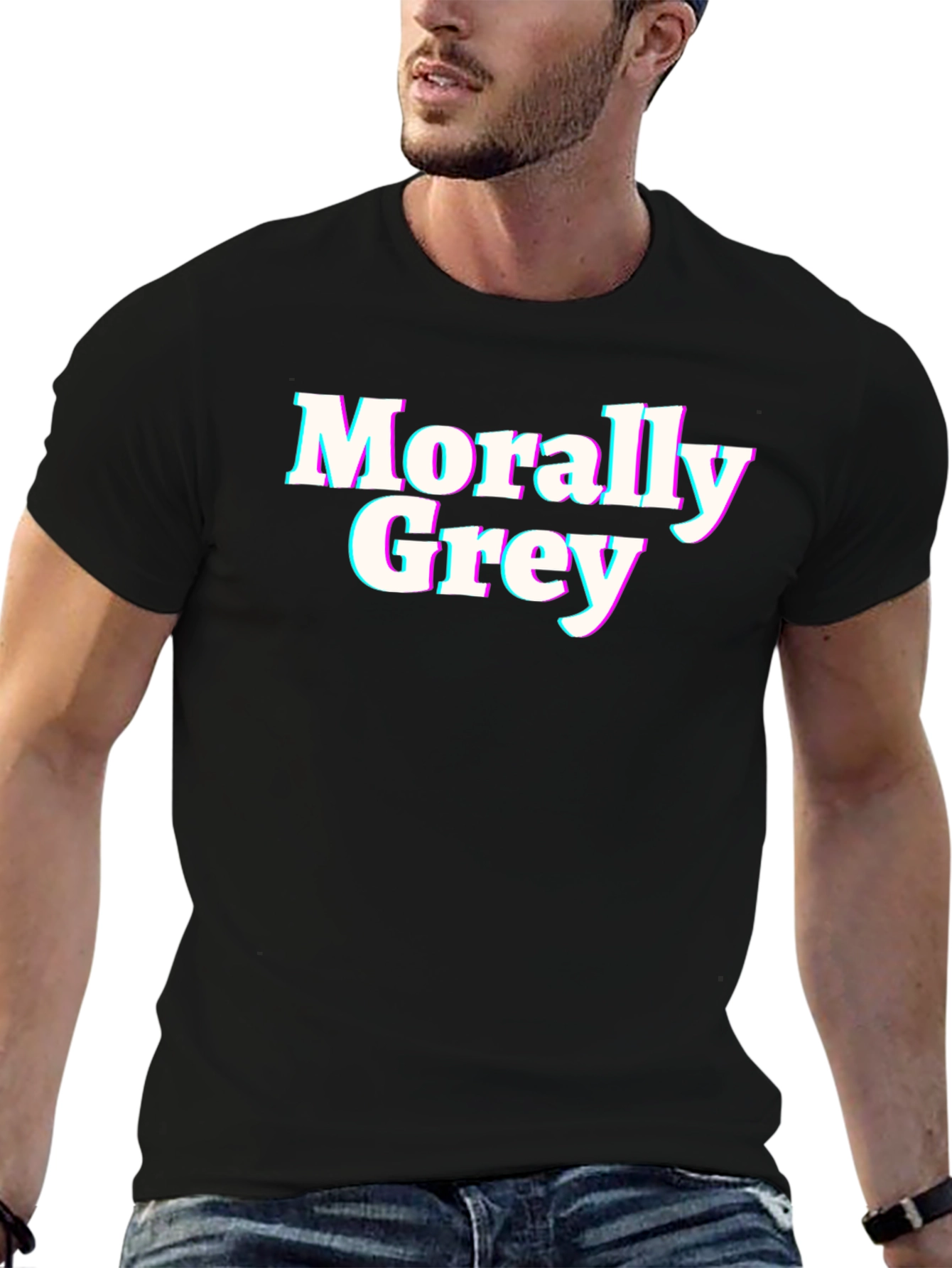 Morally Grey T-Shirt - Classic Crew Neck Tee