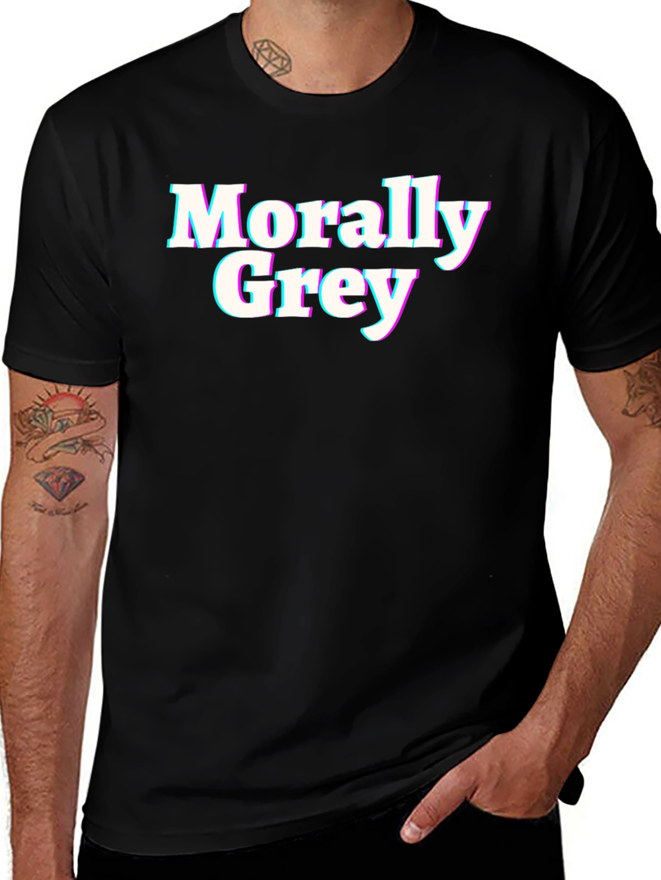 Morally Grey T-Shirt - Classic Crew Neck Tee