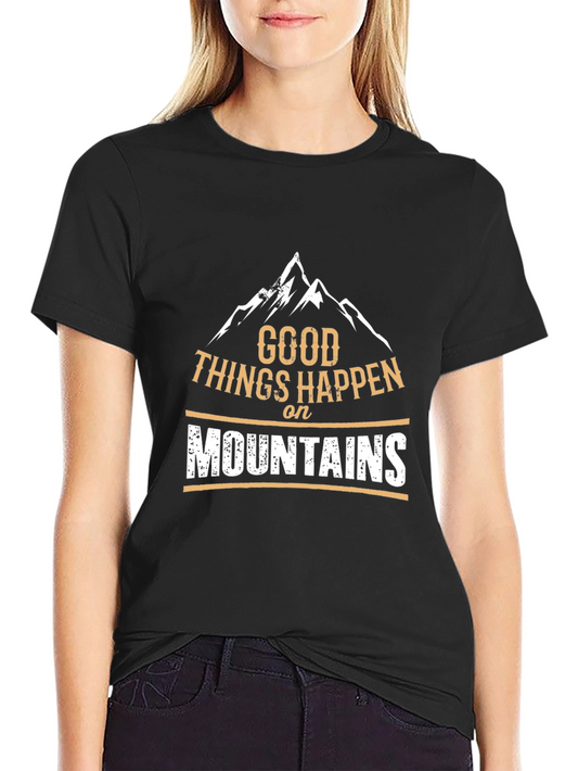 Mountains Graphic T-Shirt - Good Things Happen Tee
