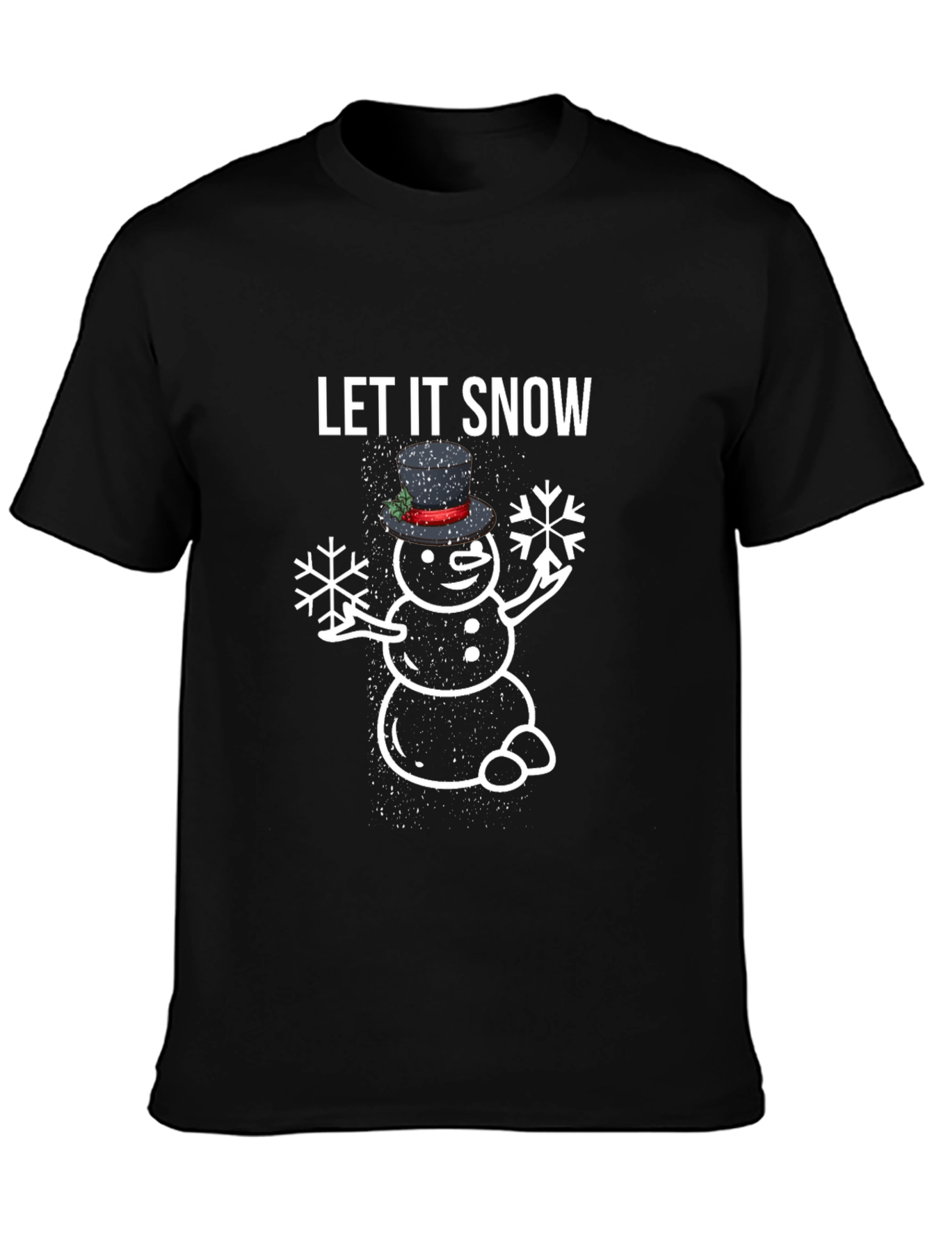 Let It Snow Snowman Graphic Tee