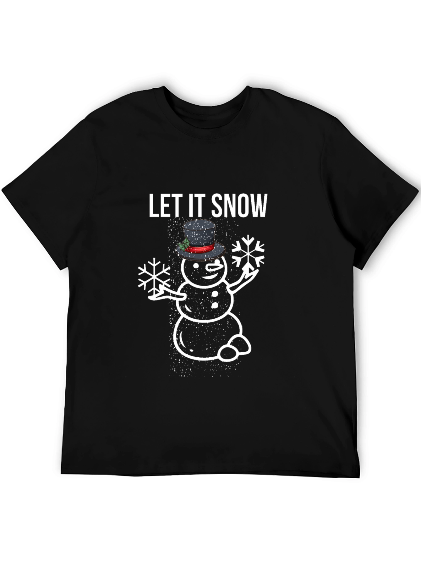 Let It Snow Snowman Graphic Tee