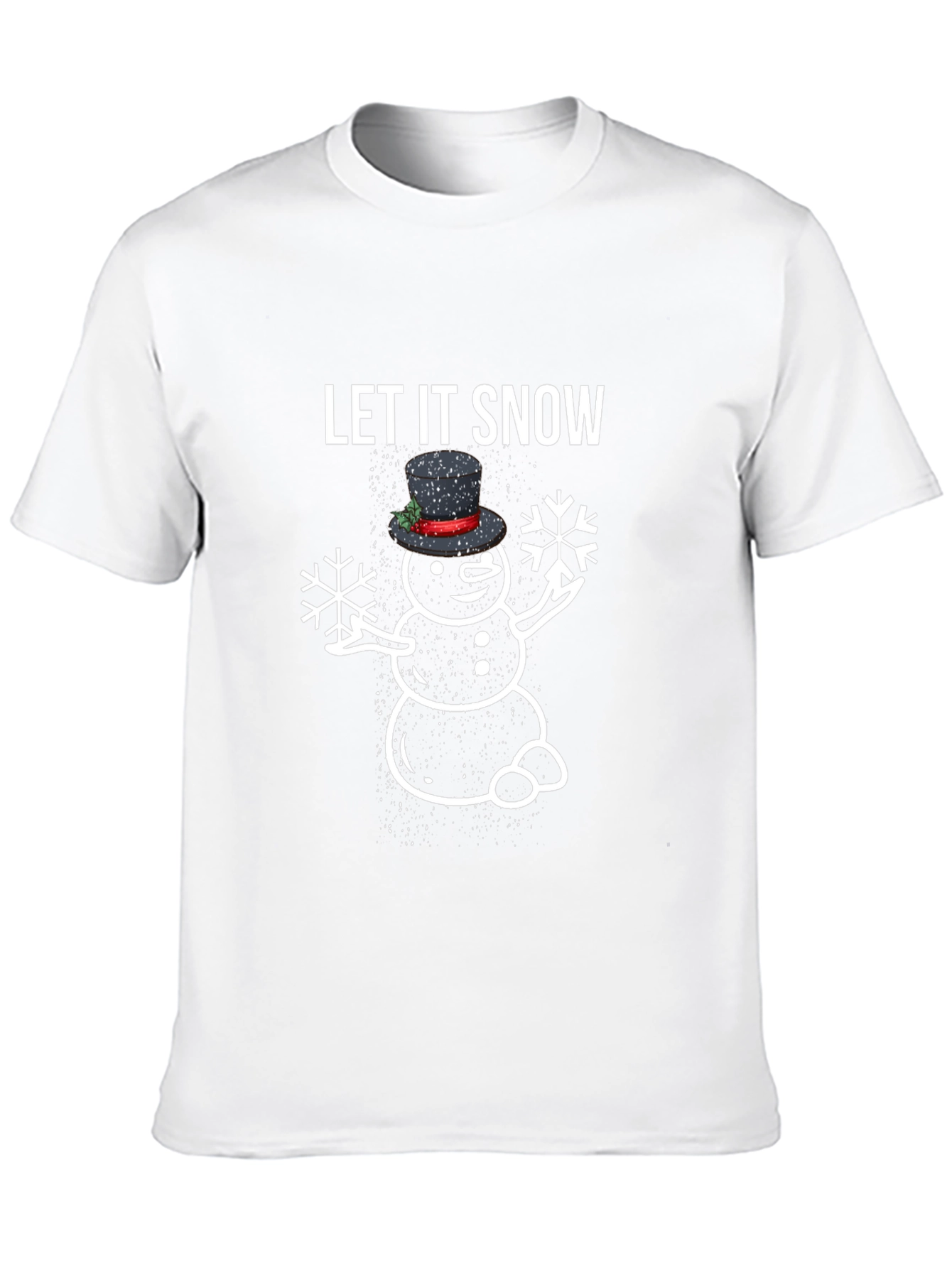 Let It Snow Snowman Graphic Tee