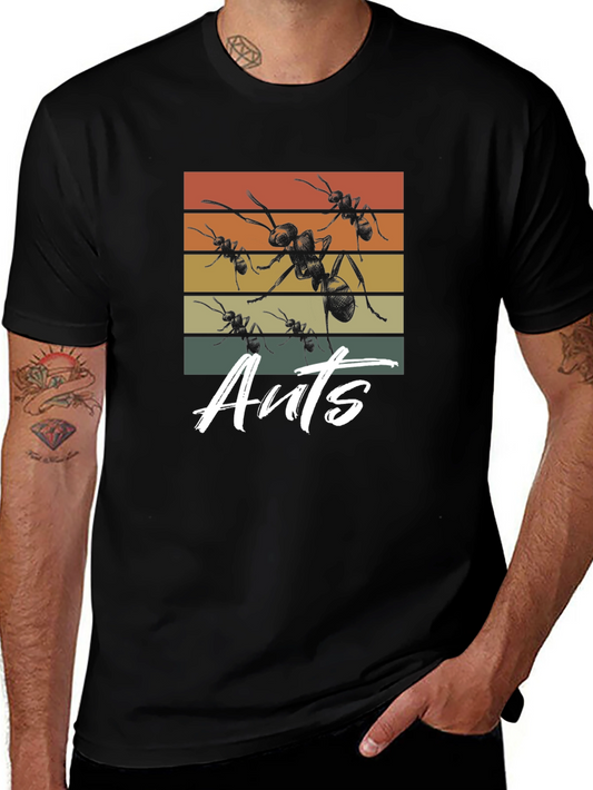 Retro Ants Graphic T-Shirt - Unisex