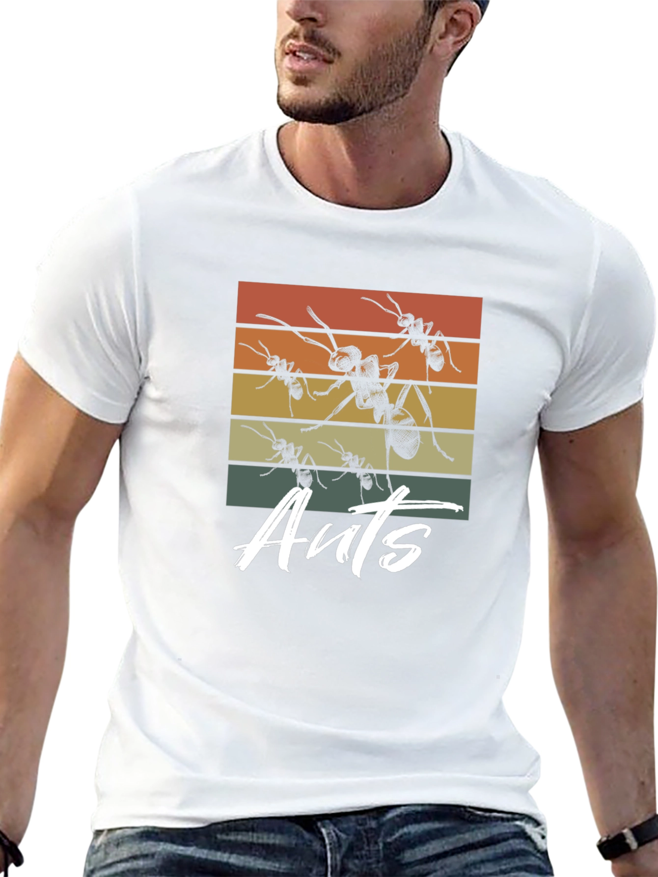 Retro Ants Graphic T-Shirt - Unisex