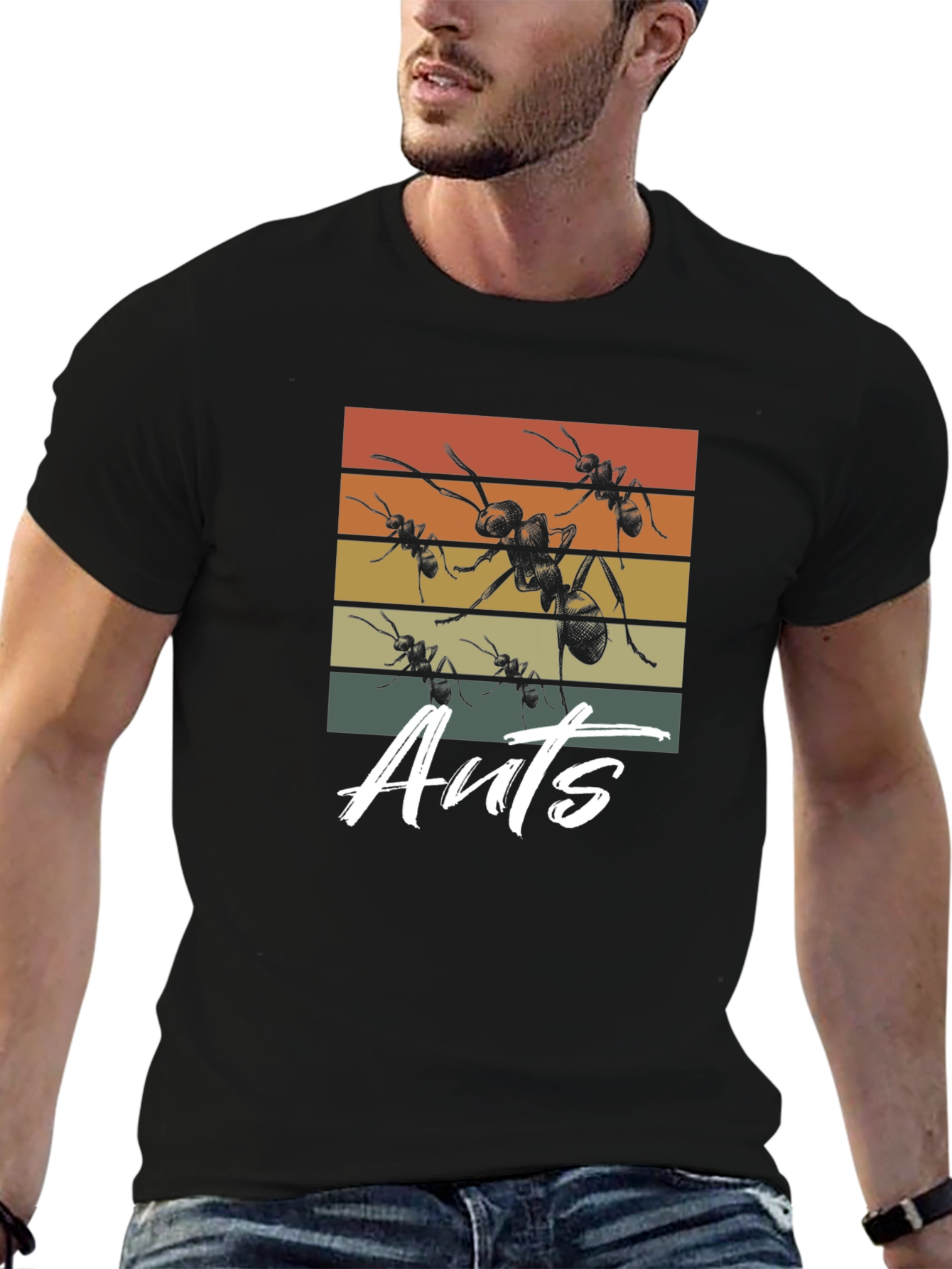 Retro Ants Graphic T-Shirt - Unisex