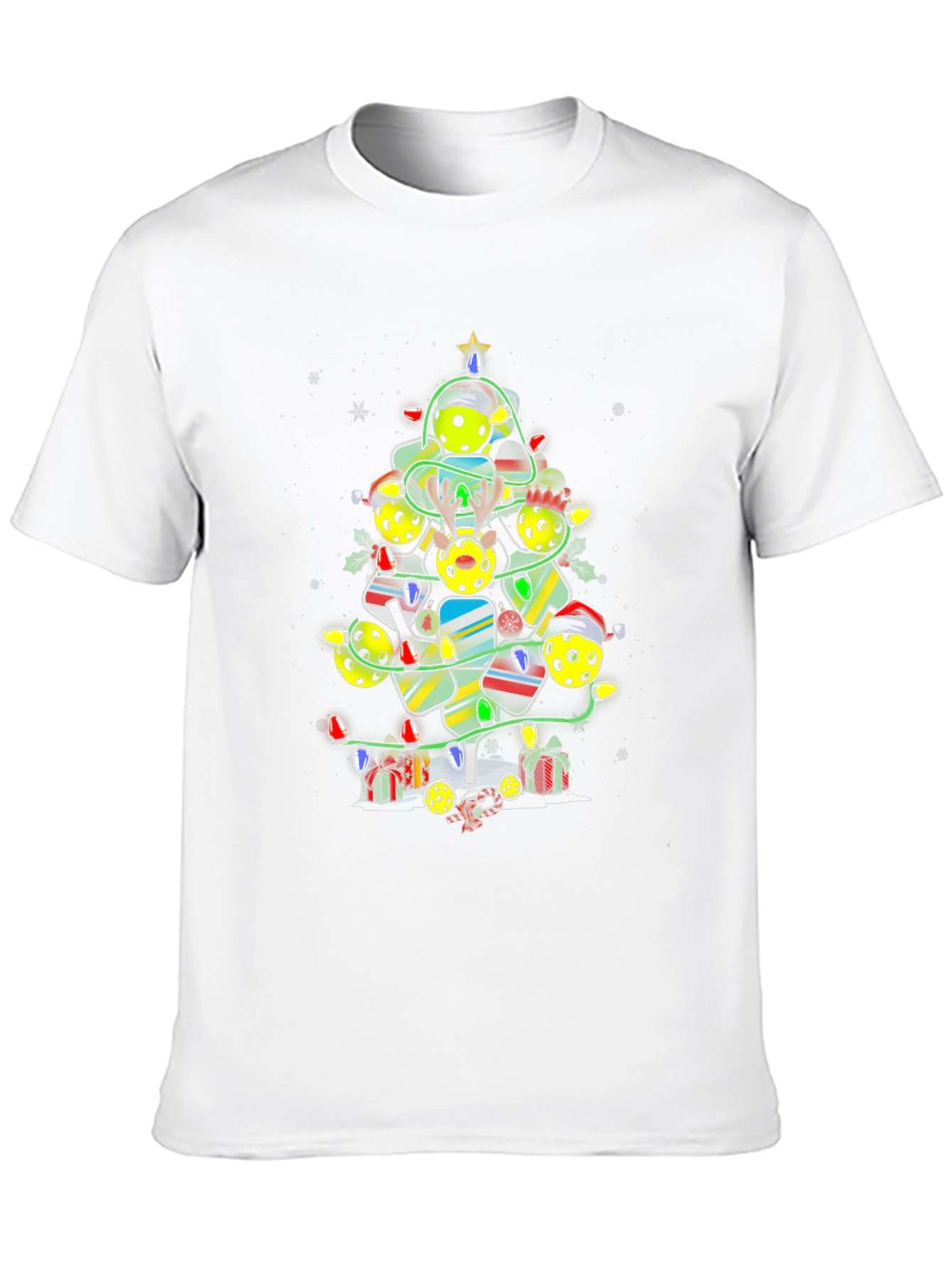 Pickleball Christmas Tree T-Shirt
