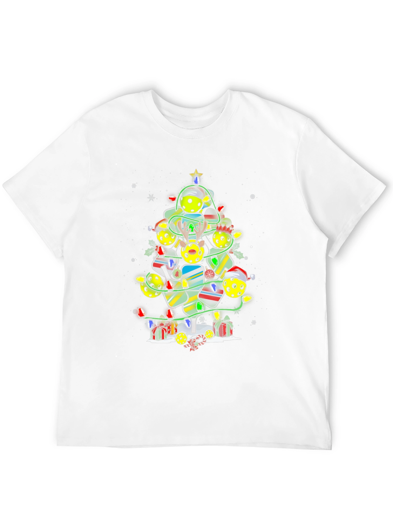 Pickleball Christmas Tree T-Shirt