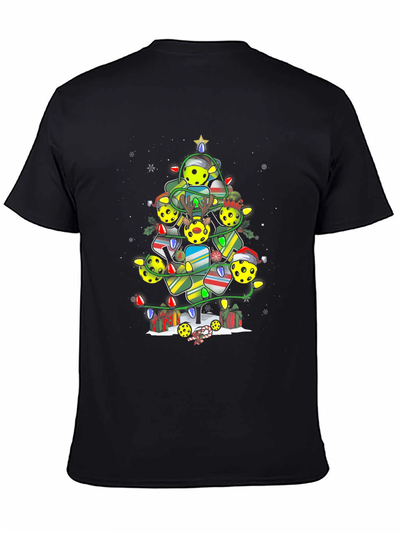 Pickleball Christmas Tree T-Shirt