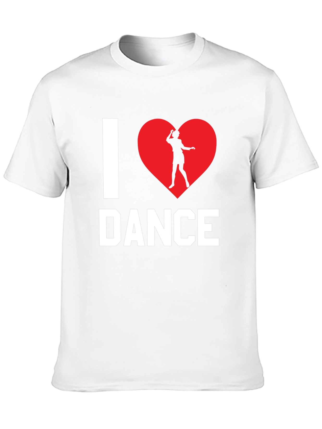 I Love Dance T-Shirt - Black Cotton Graphic Tee