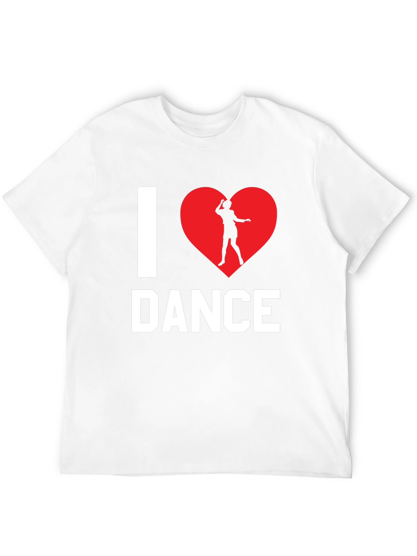 I Love Dance T-Shirt - Black Cotton Graphic Tee