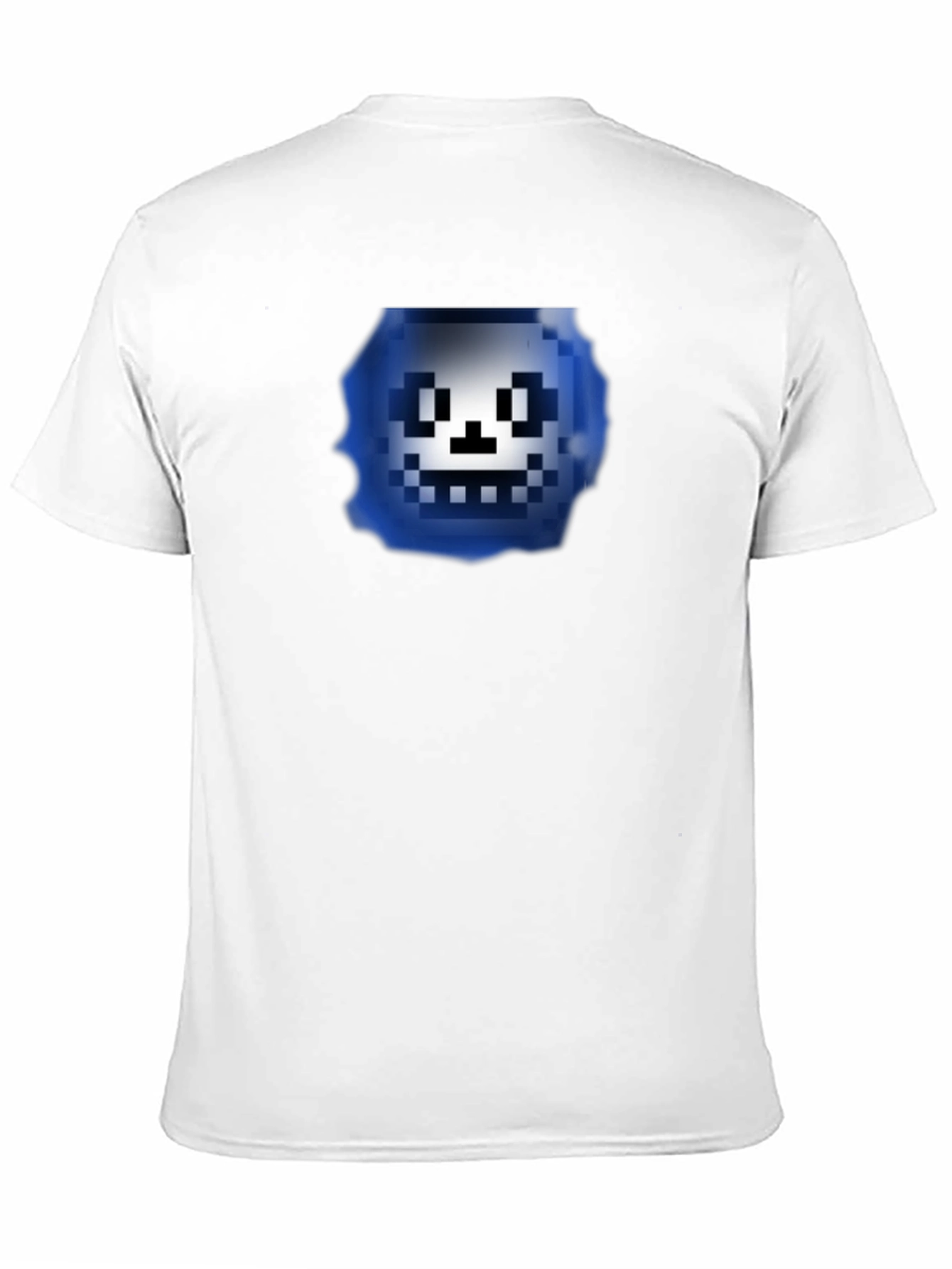 Pixelated Character Graphic Black T-Shirt