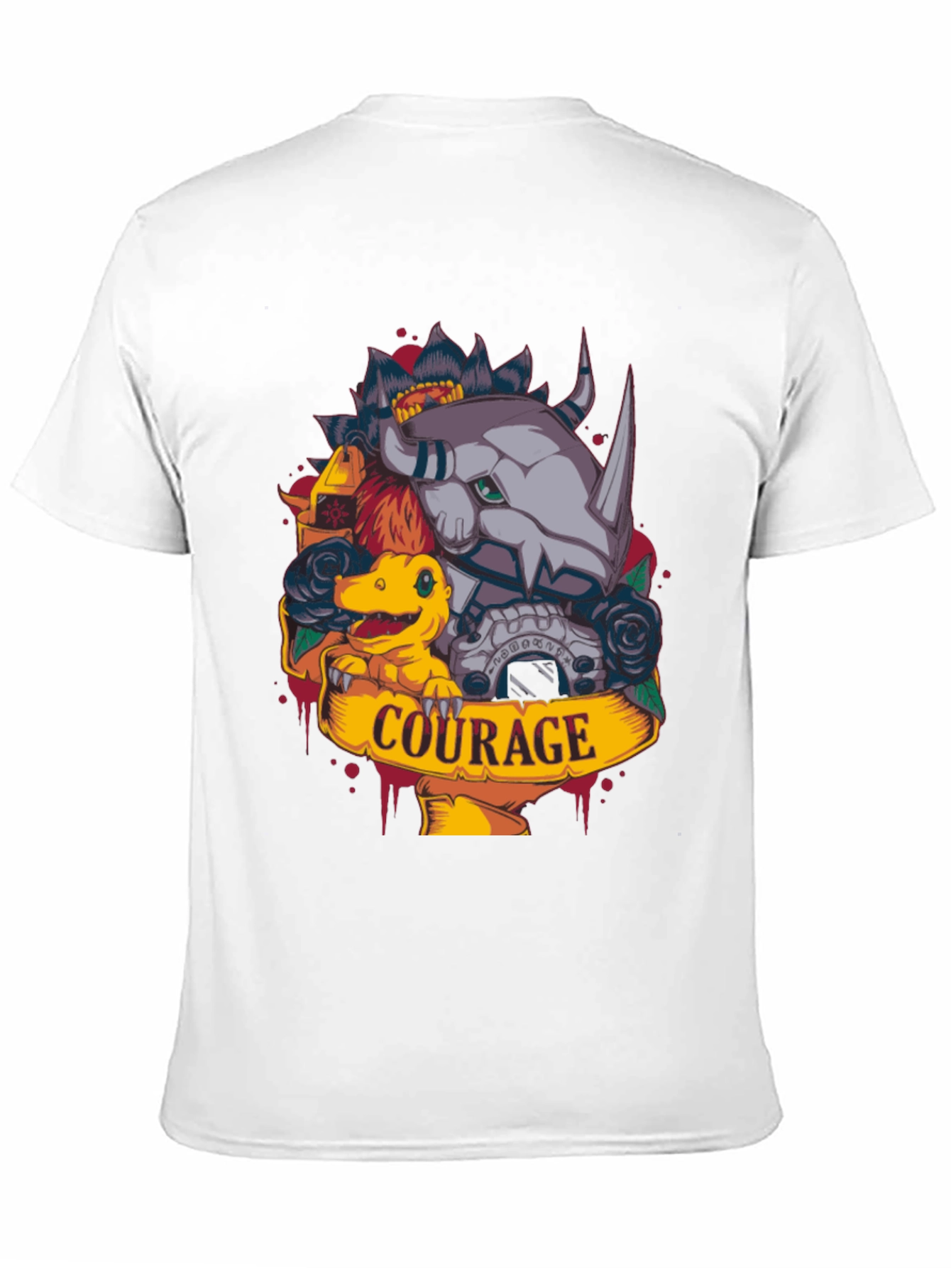 Courage Digimon Black T-Shirt