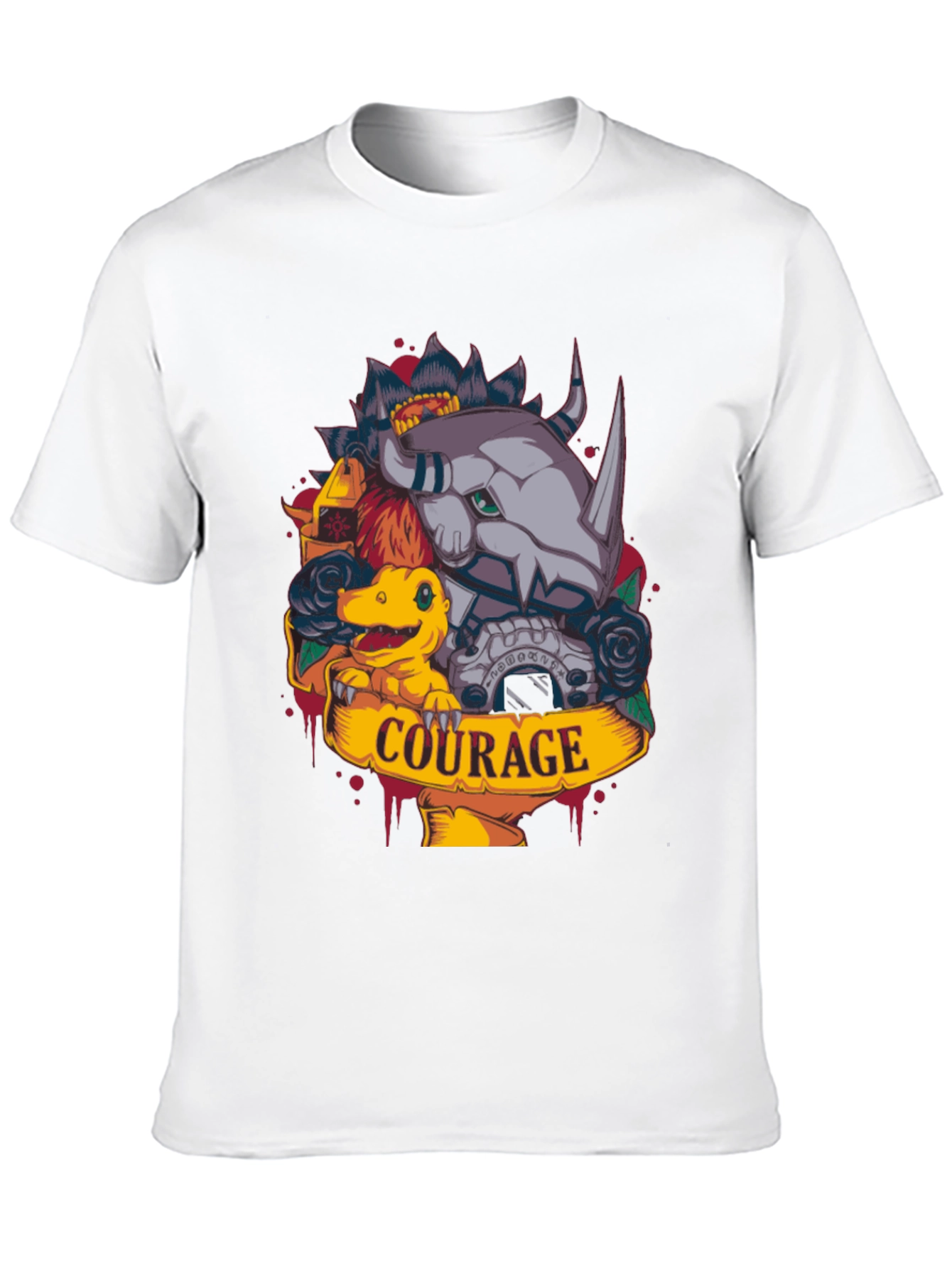 Courage Digimon Black T-Shirt