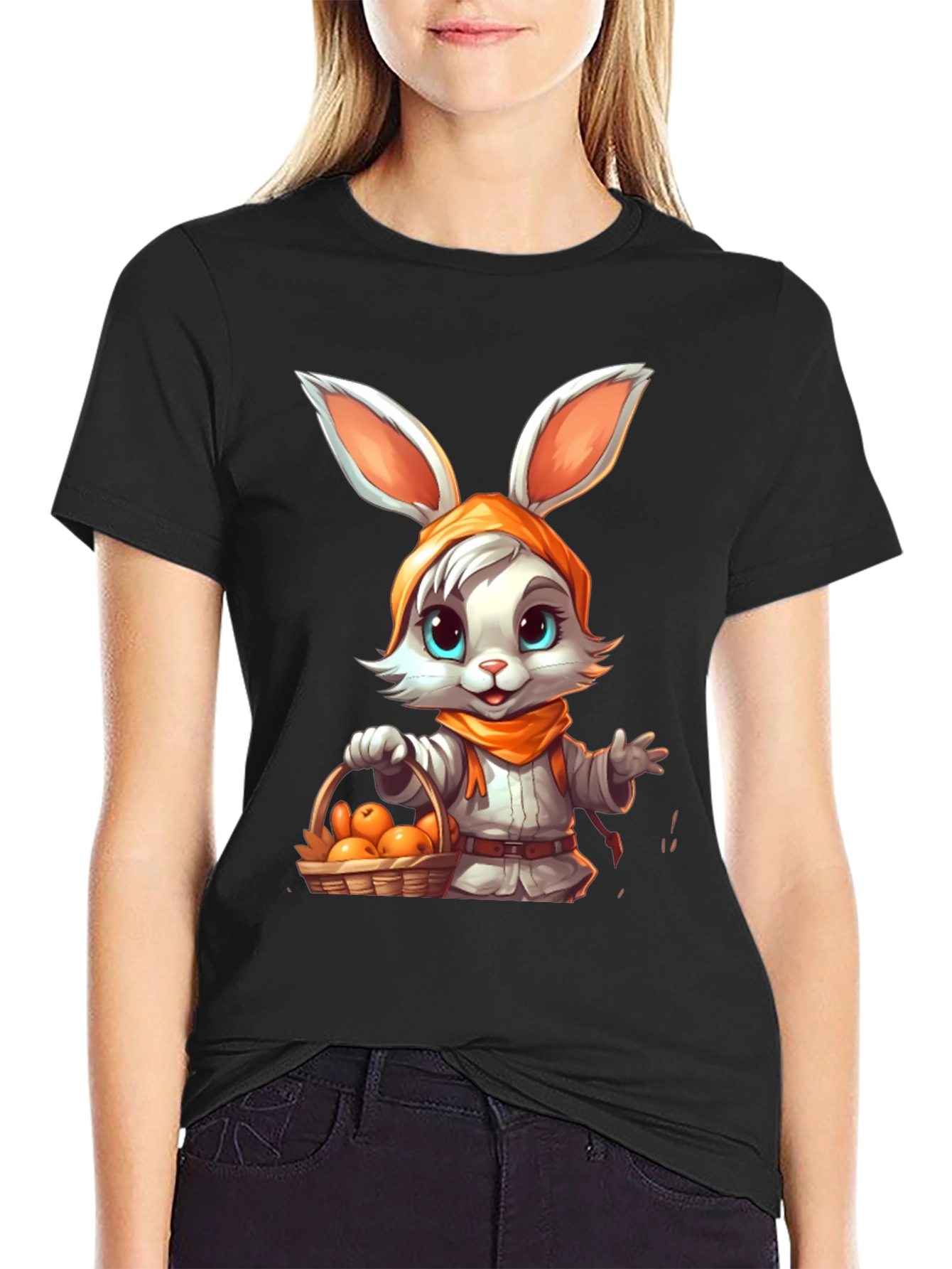 Cute Bunny Rabbit T-Shirt - Whimsical Design