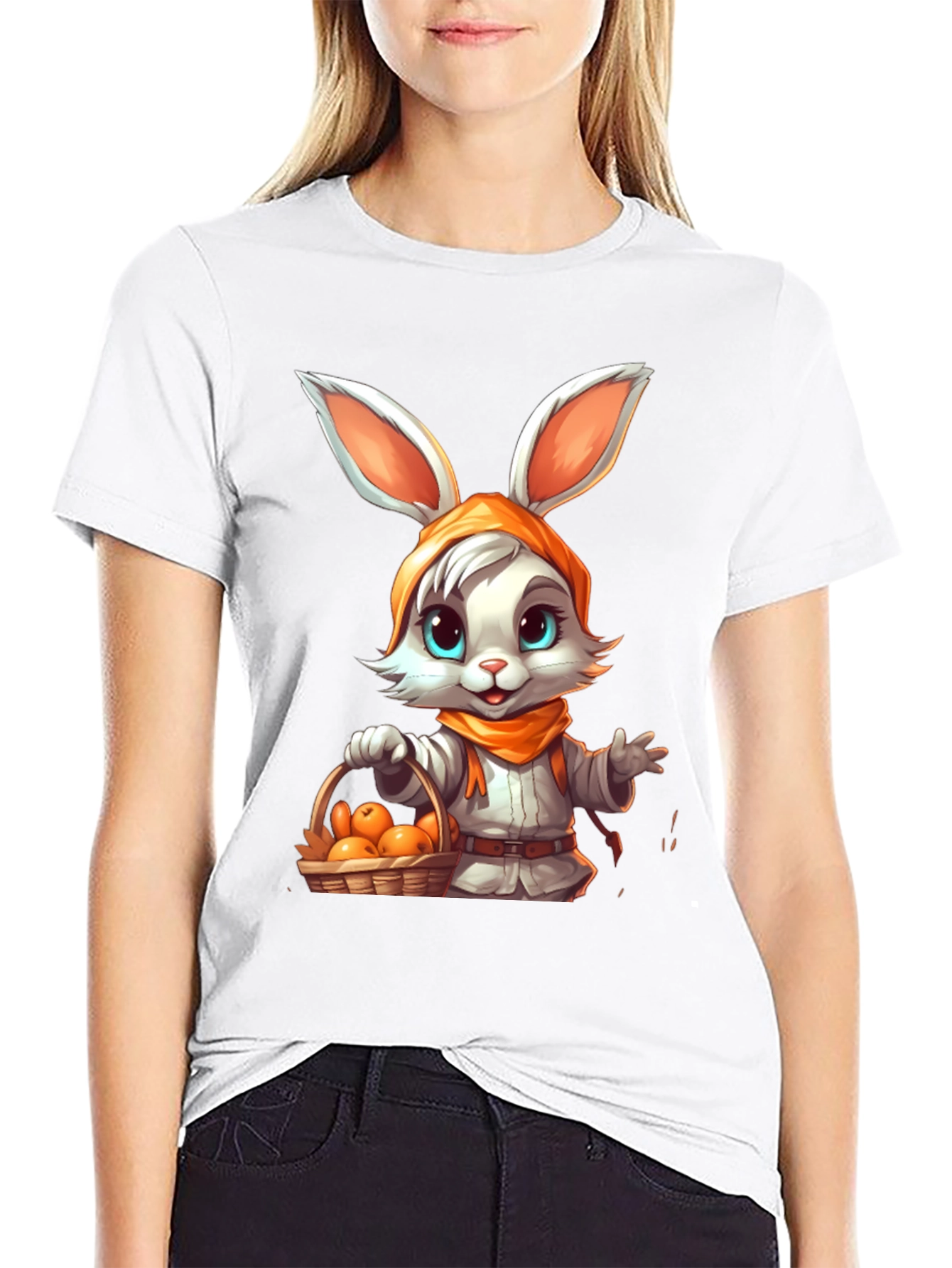 Cute Bunny Rabbit T-Shirt - Whimsical Design
