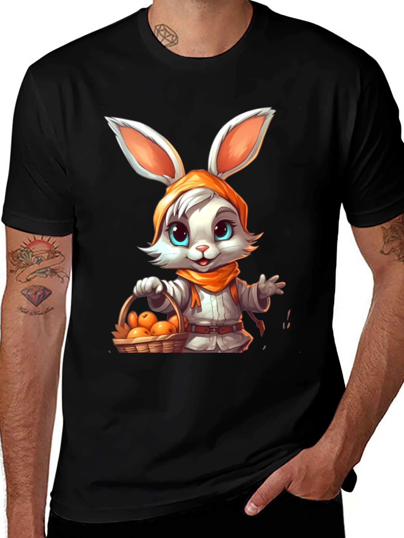 Cute Bunny Rabbit T-Shirt - Whimsical Design