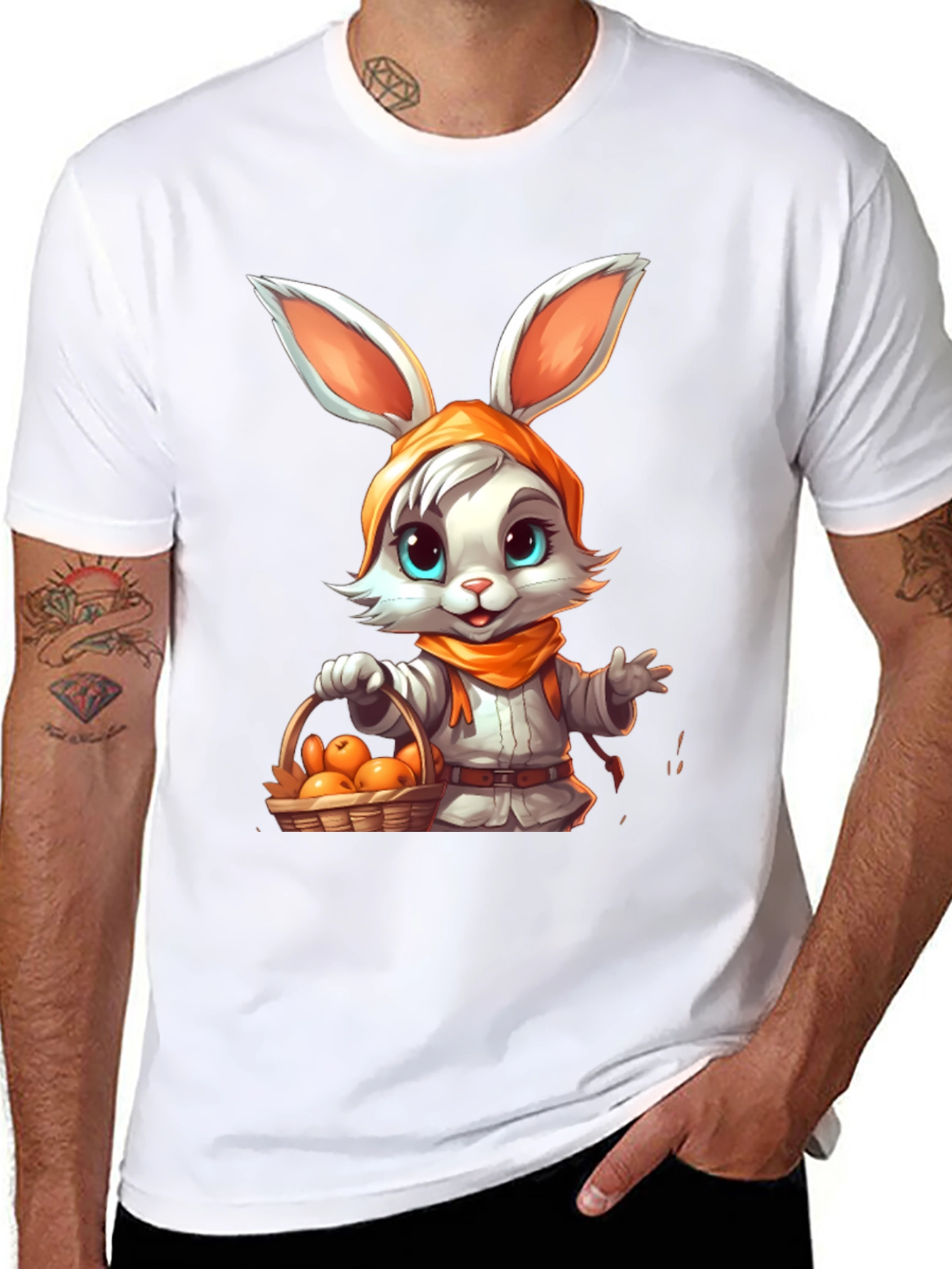 Cute Bunny Rabbit T-Shirt - Whimsical Design