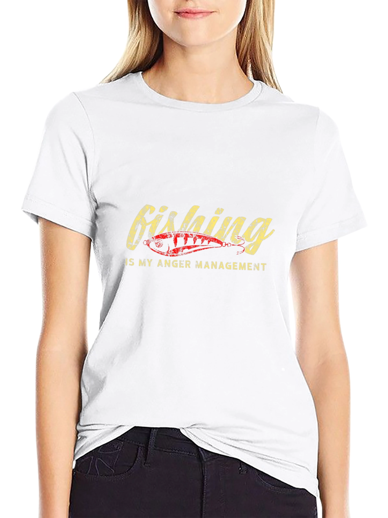 Fishing is My Anger Management Graphic T-Shirt