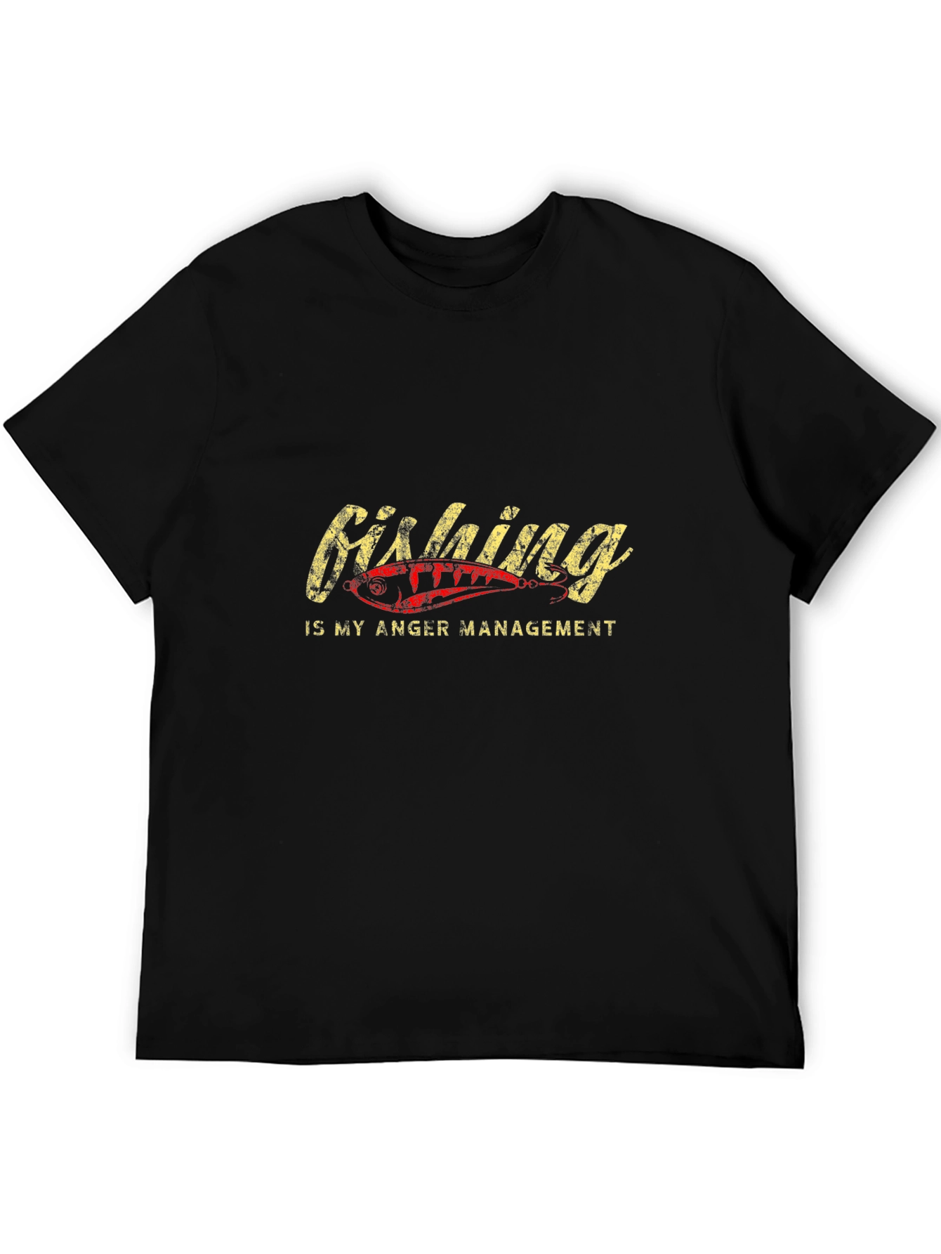 Fishing is My Anger Management Graphic T-Shirt