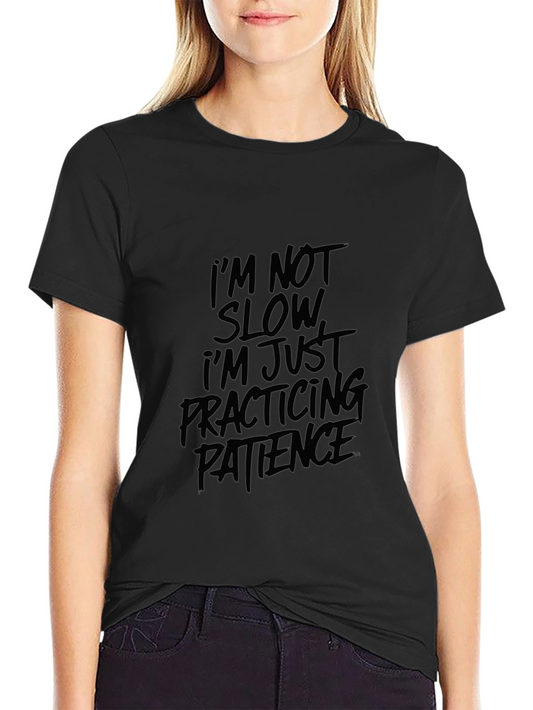 Funny Patience Graphic Tee - Soft Cotton T-Shirt for Men