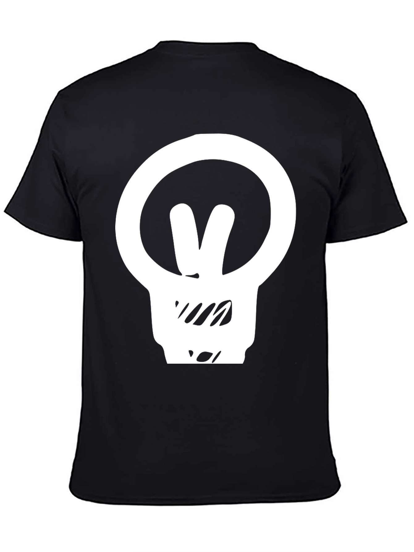 Modern Light Bulb Graphic Tee - Black
