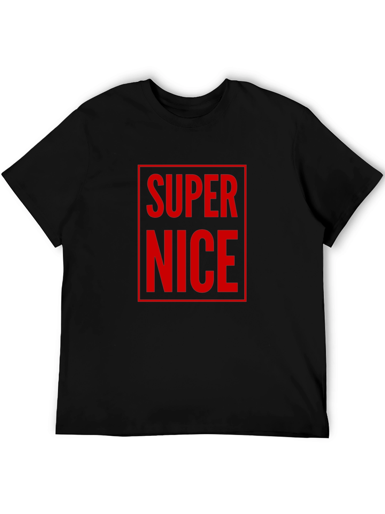 Super Nice Graphic Tee - Mens Black T-Shirt