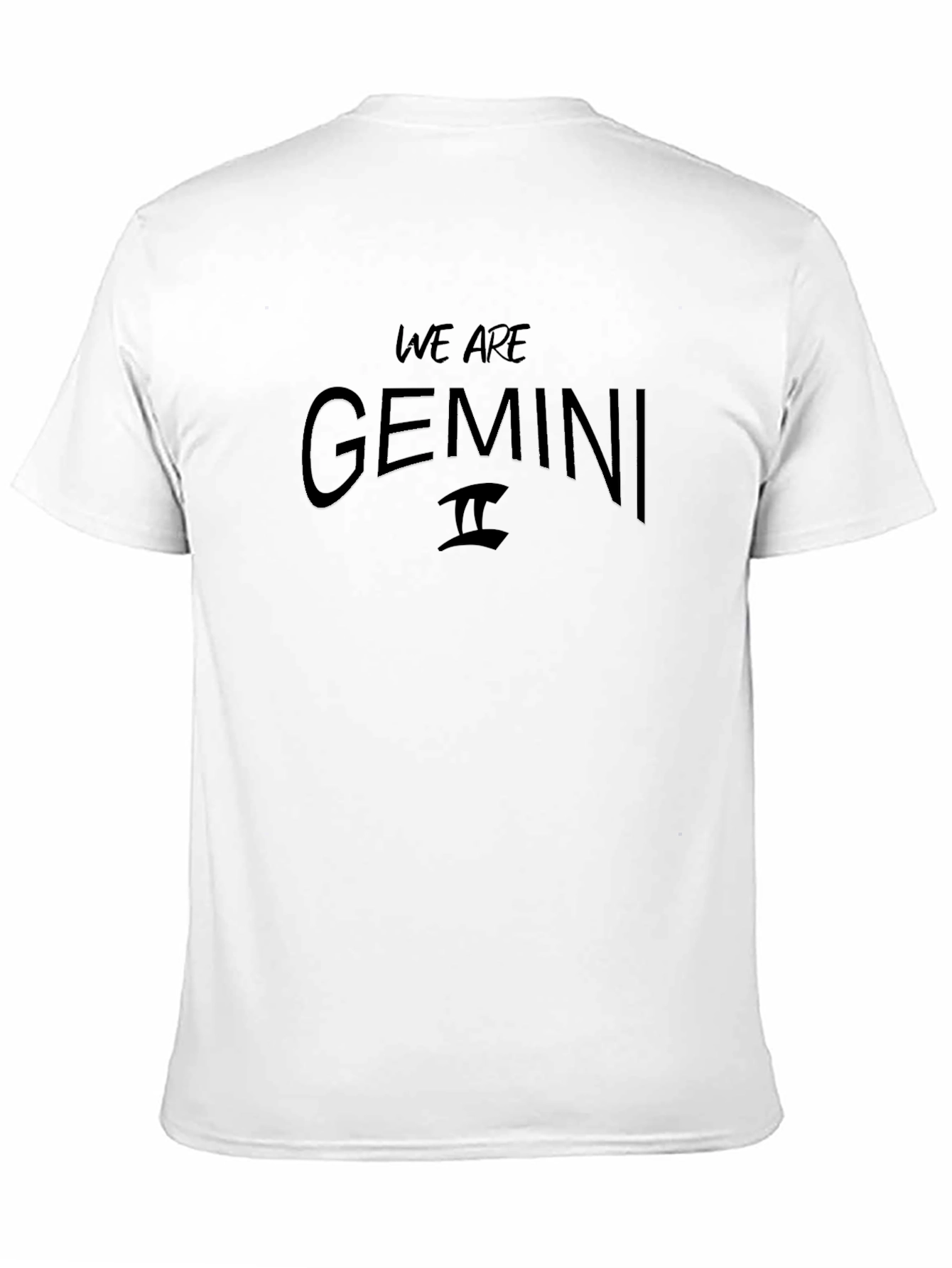 We Are Gemini Black Graphic T-Shirt
