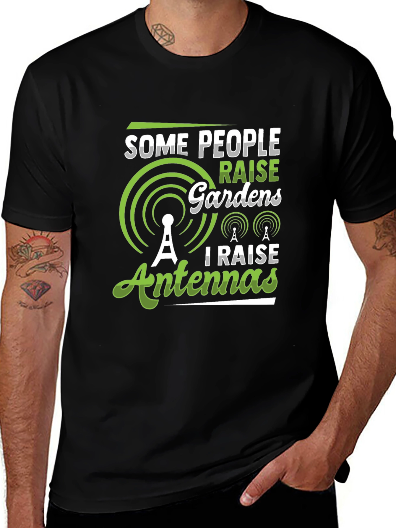 Antenna Raiser Graphic Tee - Black