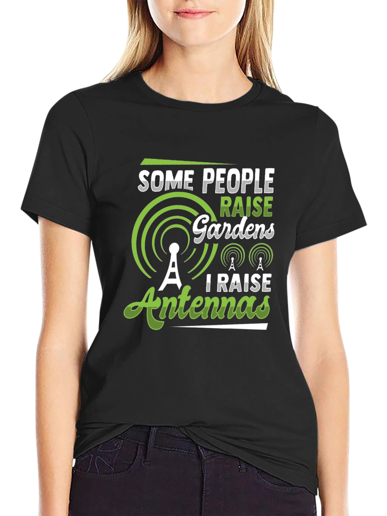 Antenna Raiser Graphic Tee - Black