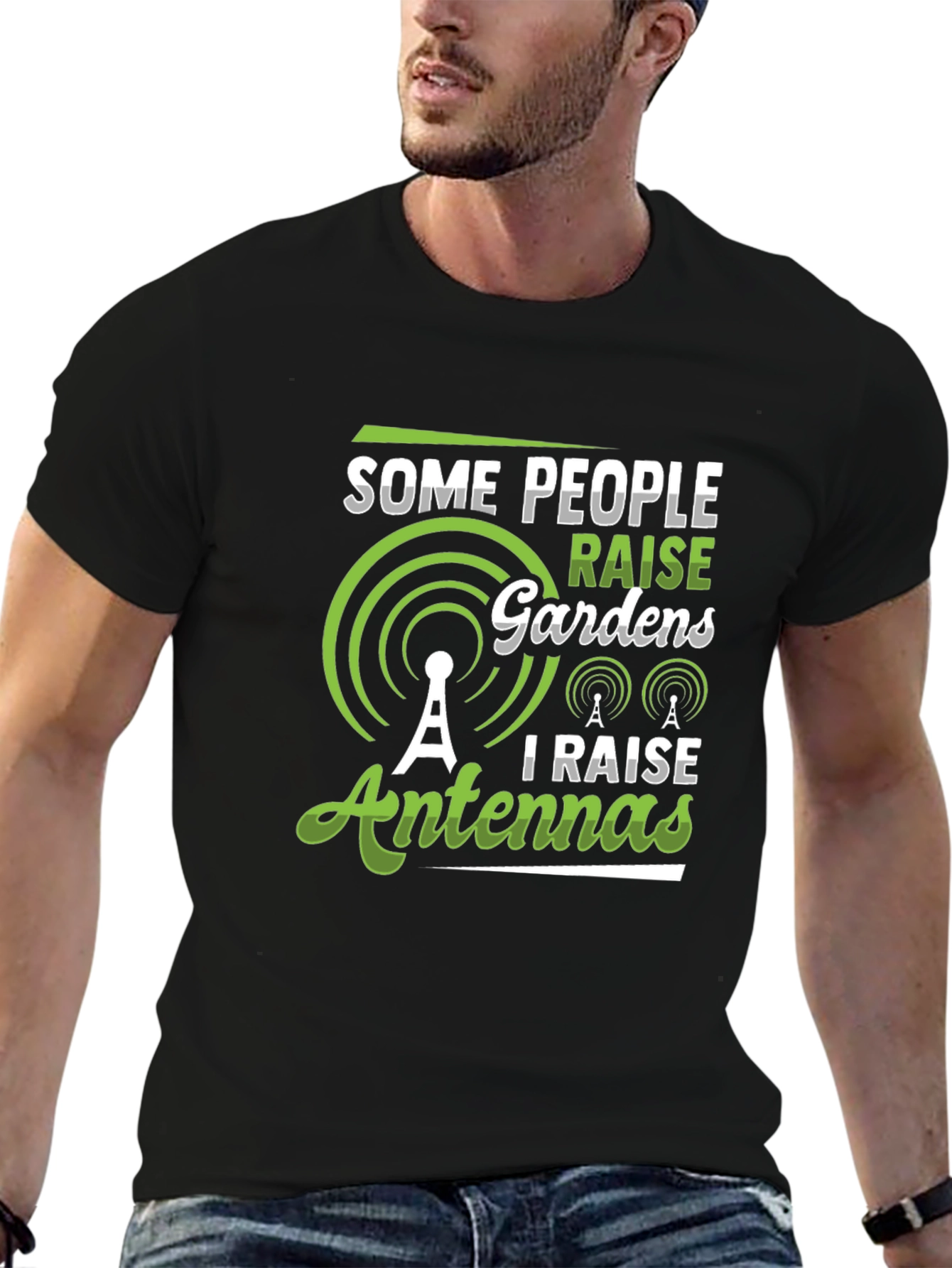 Antenna Raiser Graphic Tee - Black