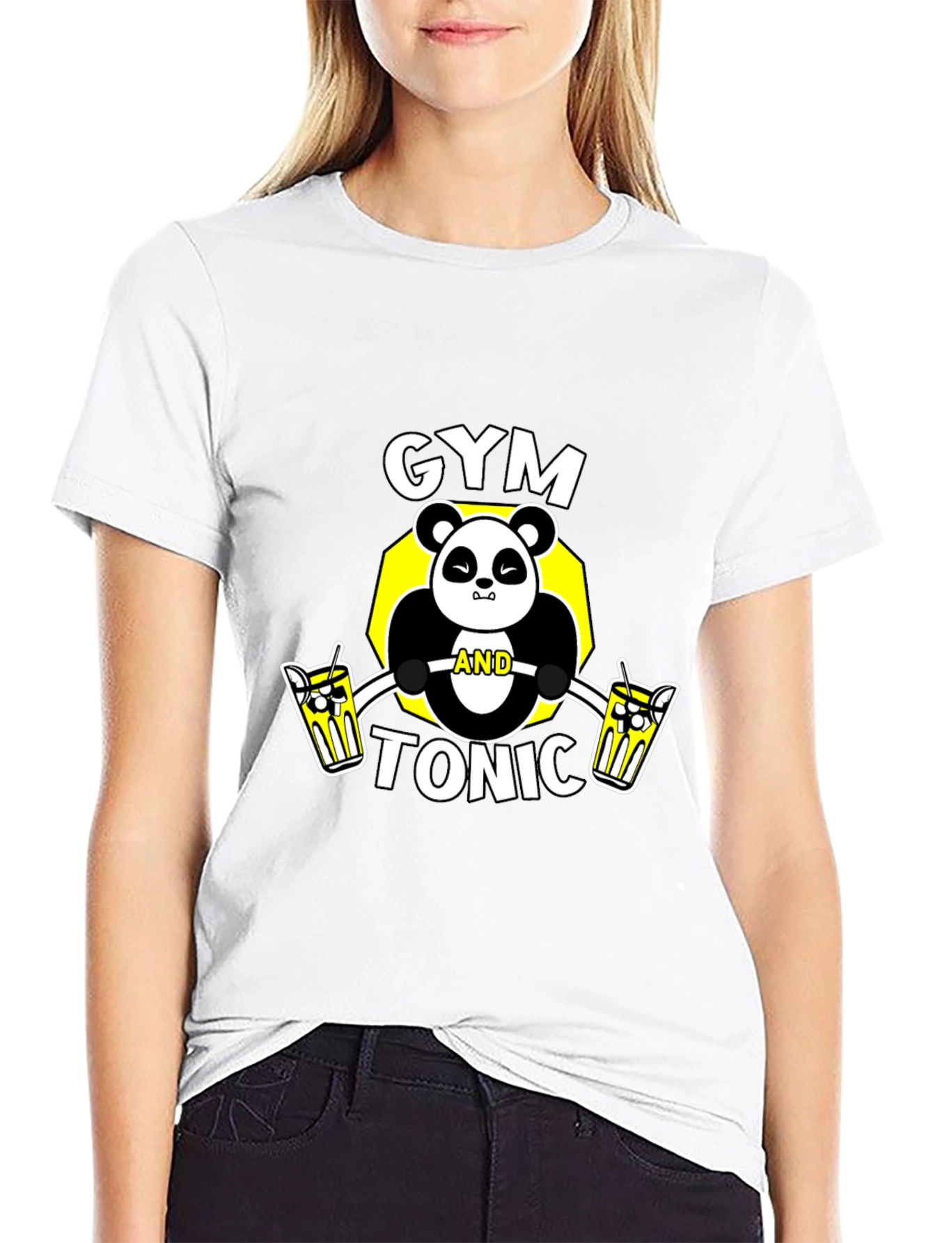 Gym and Tonic Panda Graphic Tee