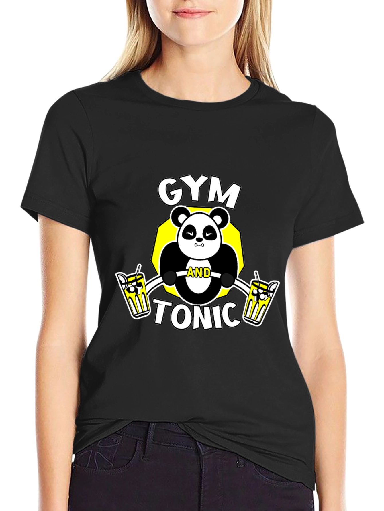 Gym and Tonic Panda Graphic Tee