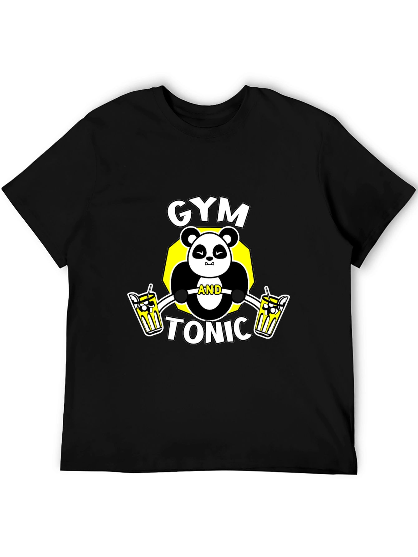Gym and Tonic Panda Graphic Tee