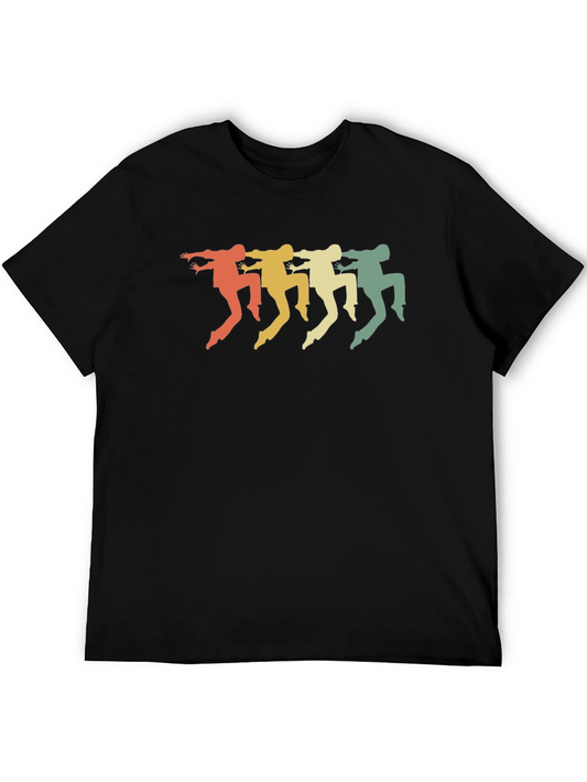 Retro Dance Silhouette Graphic T-Shirt