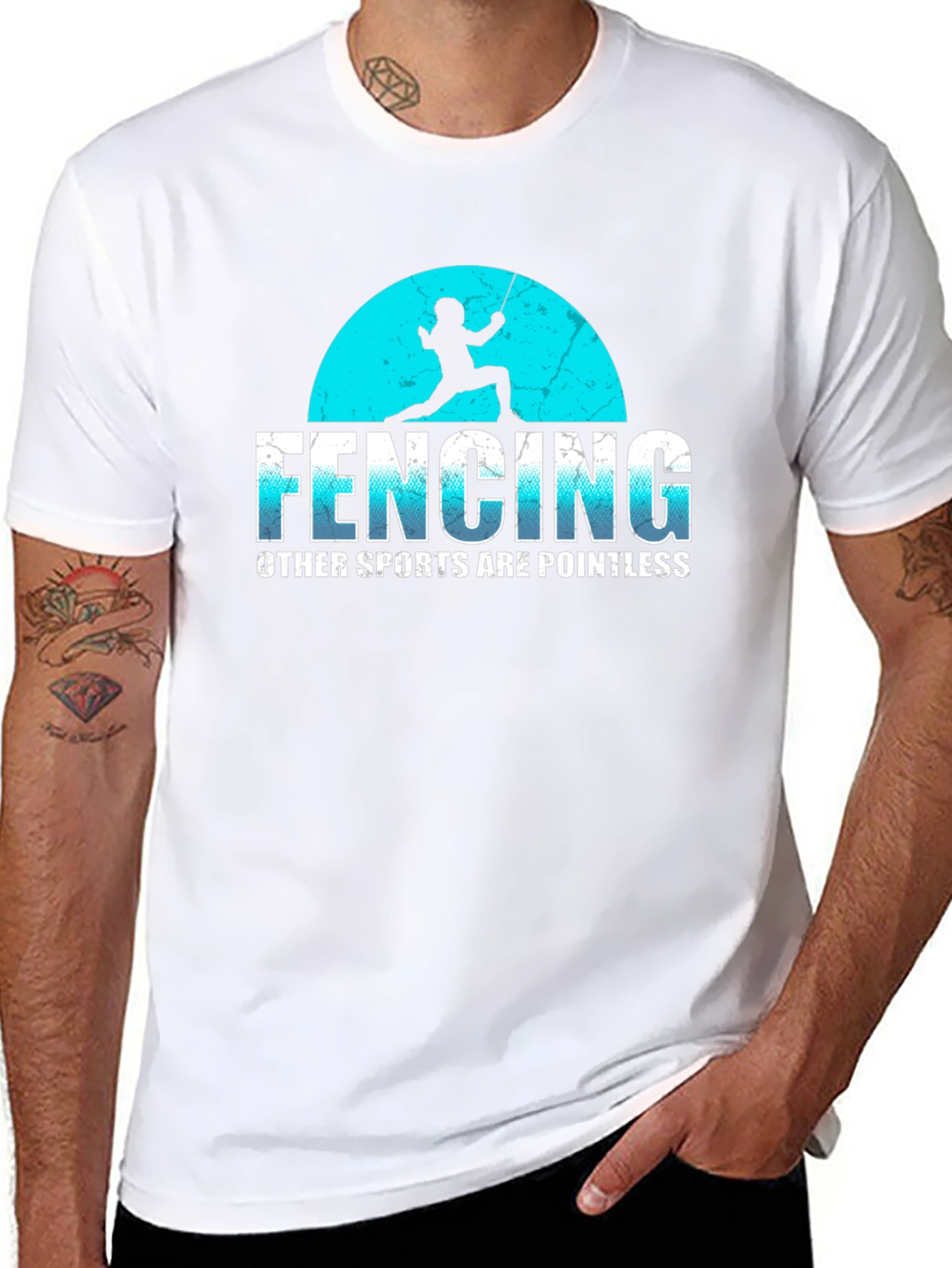 Fencing is Pointless Graphic Tee