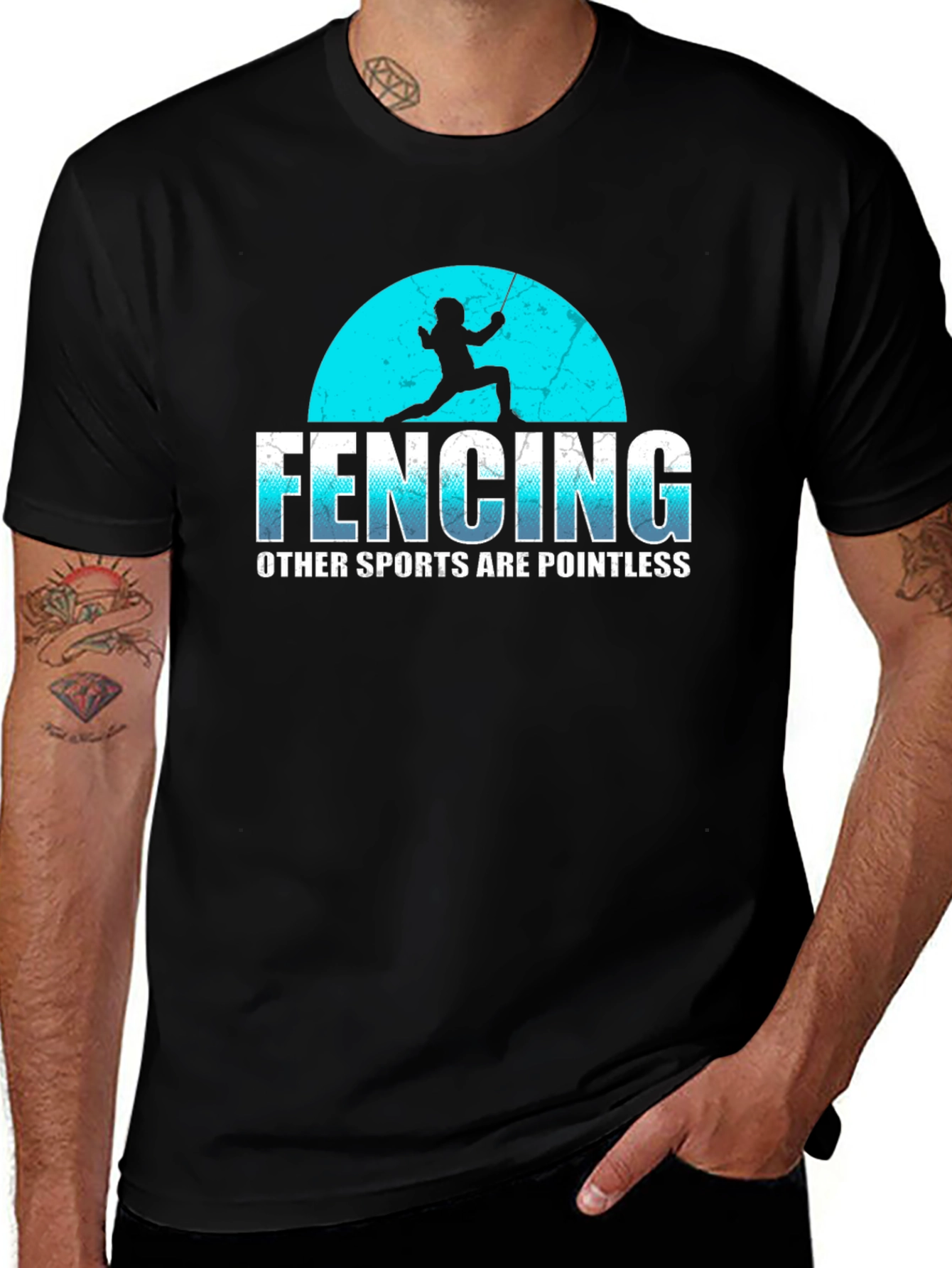 Fencing is Pointless Graphic Tee