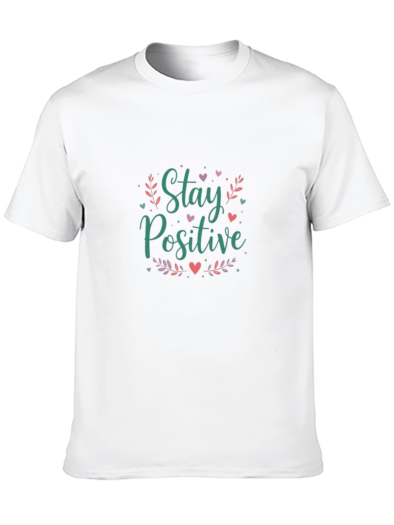 Stay Positive Graphic T-Shirt - Unisex Black Tee