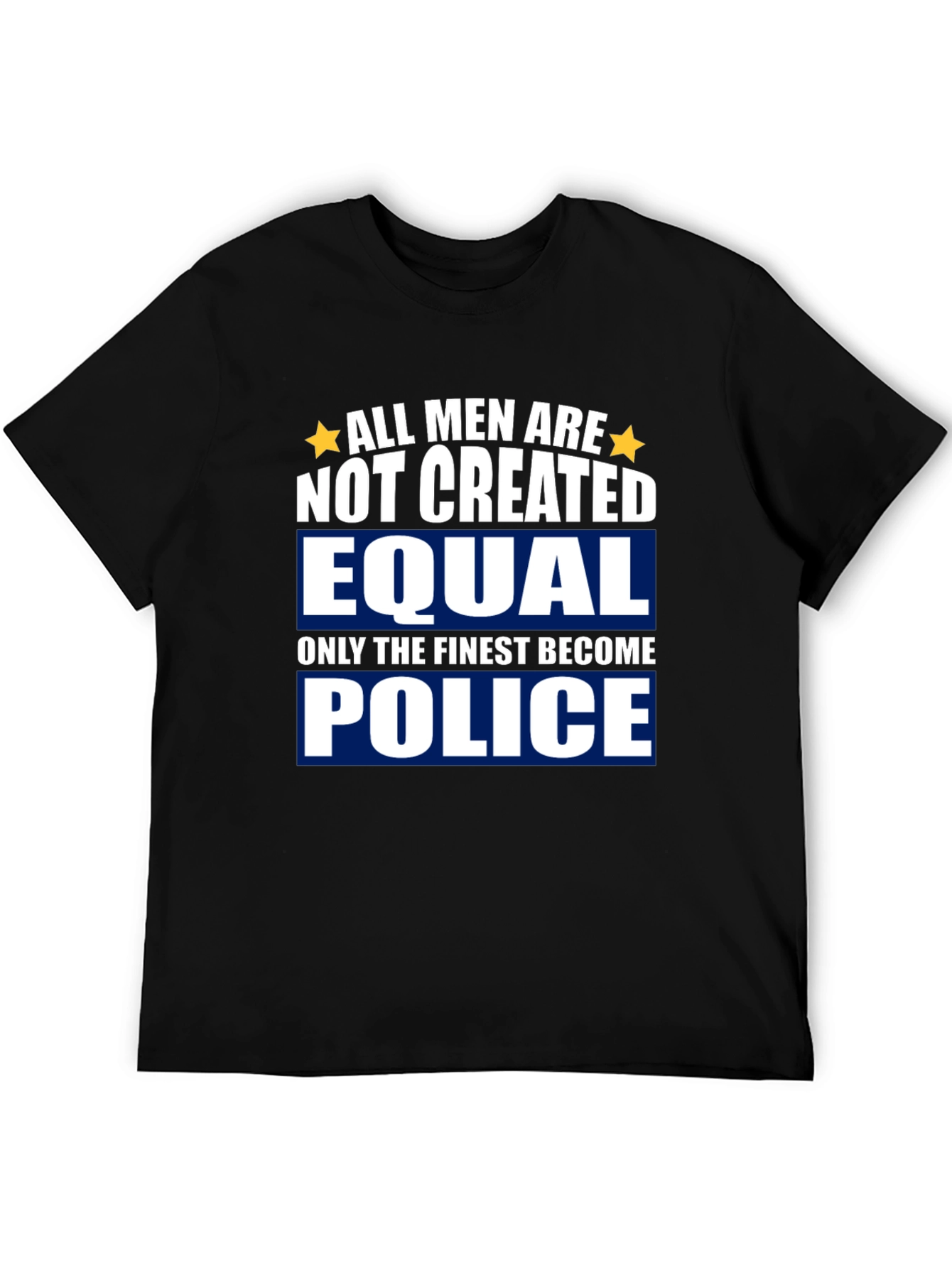 Finest Police Graphic Tee - Black Cotton