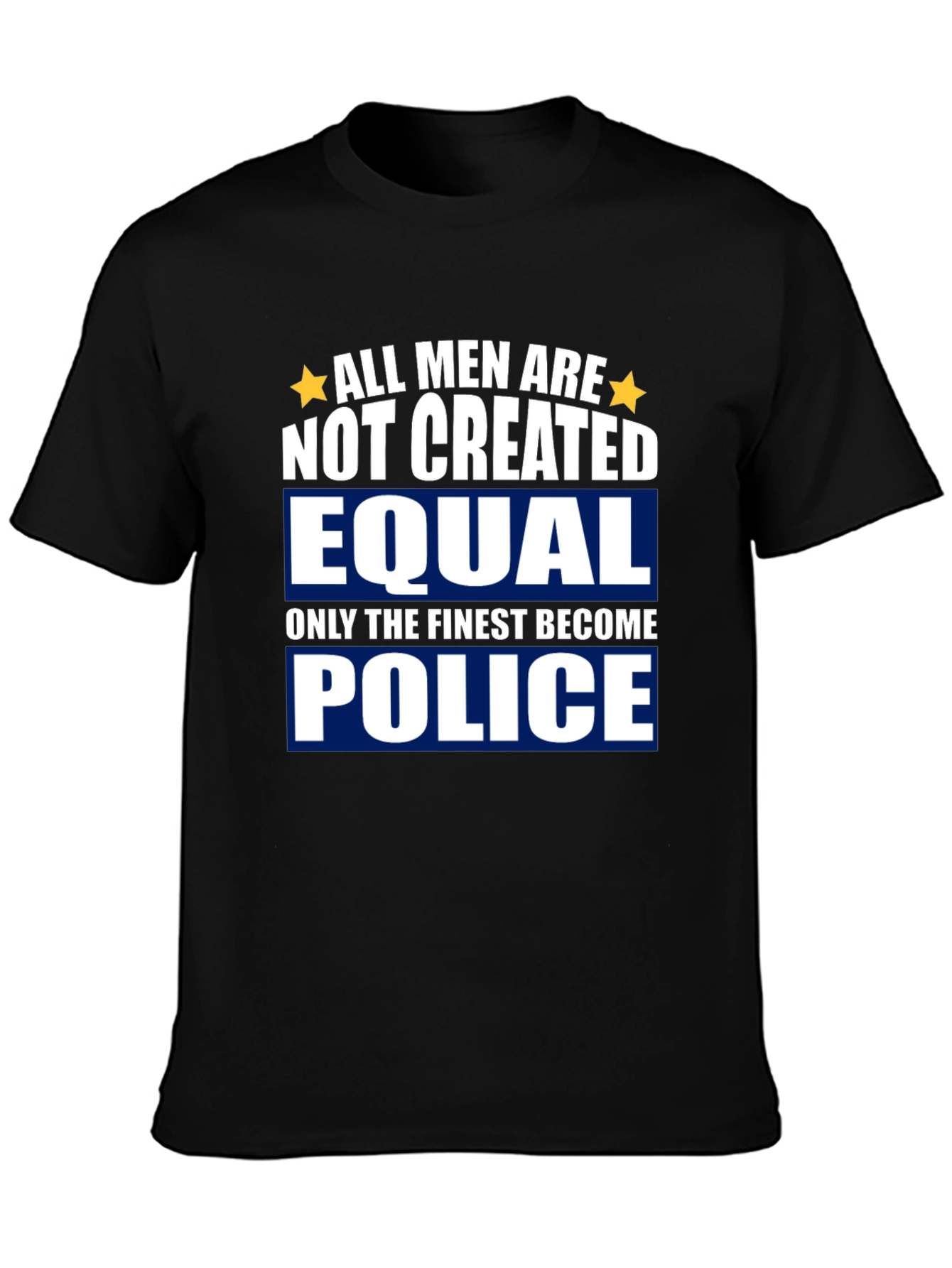 Finest Police Graphic Tee - Black Cotton