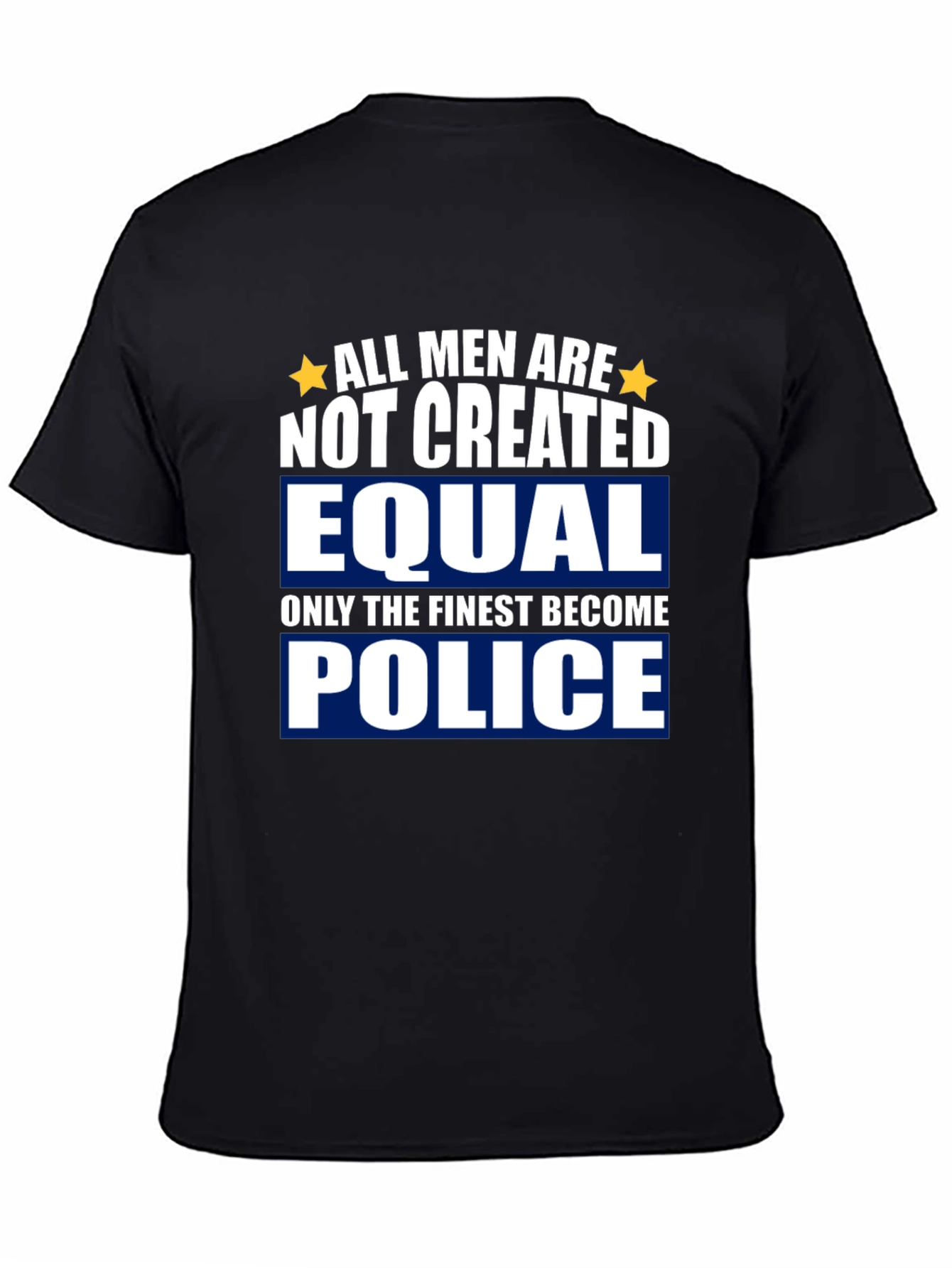 Finest Police Graphic Tee - Black Cotton