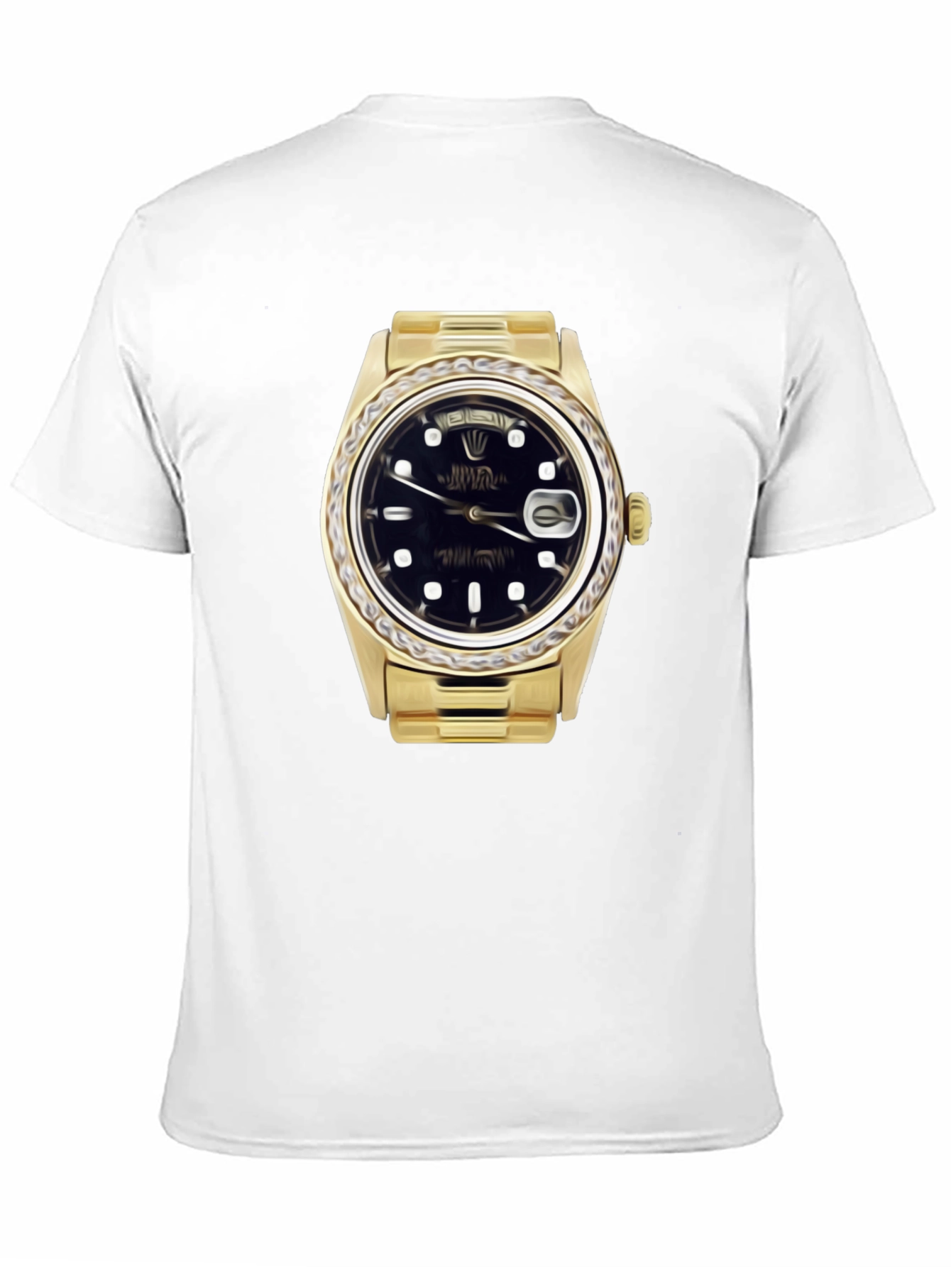 Statement Tee: Golden Watch Graphic
