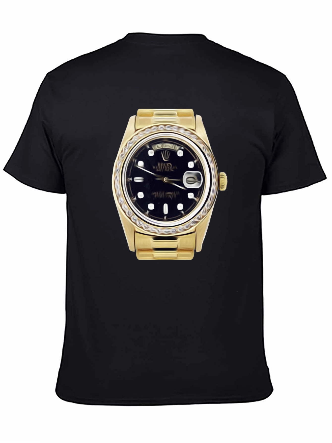 Statement Tee: Golden Watch Graphic
