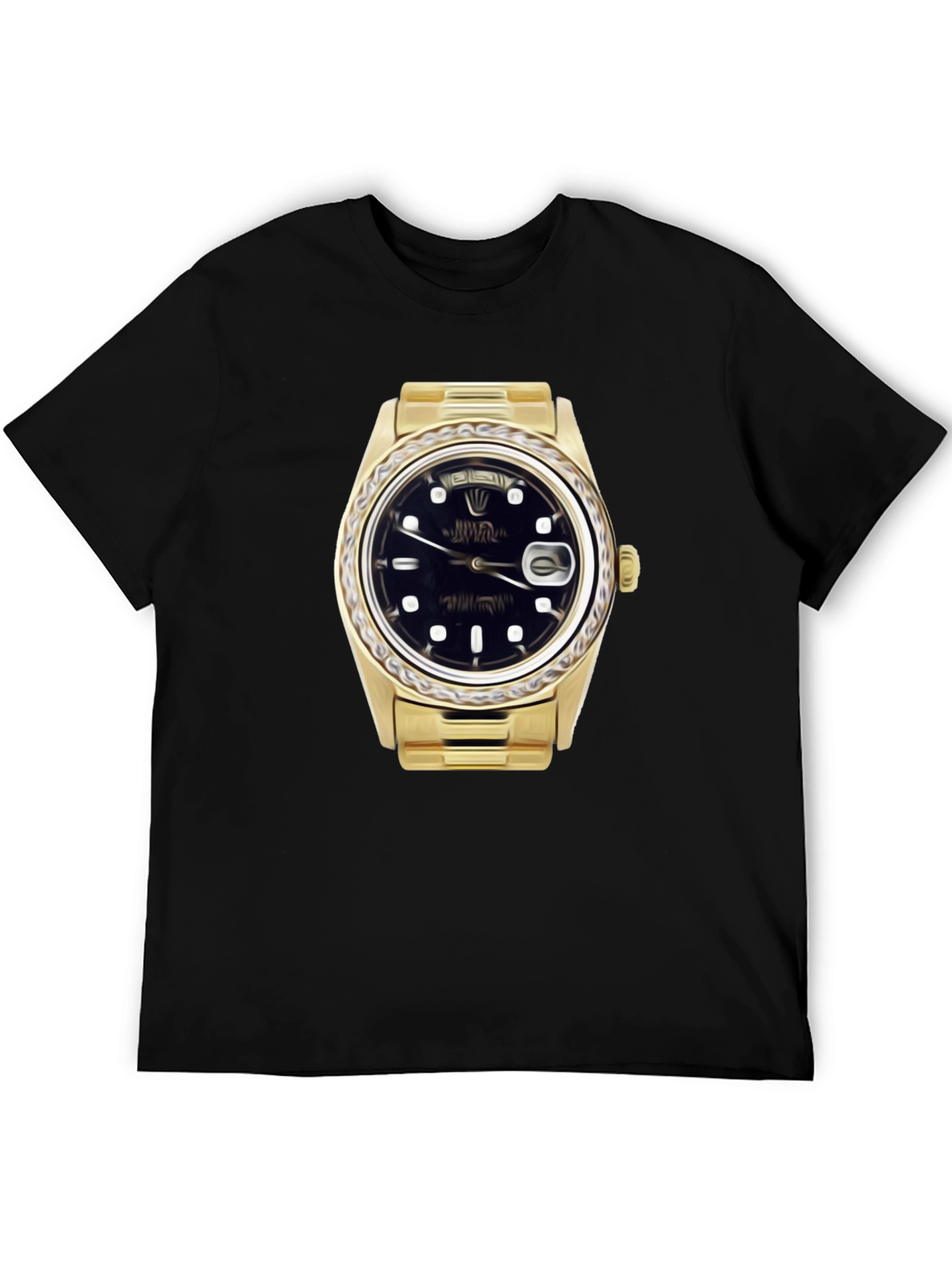 Statement Tee: Golden Watch Graphic