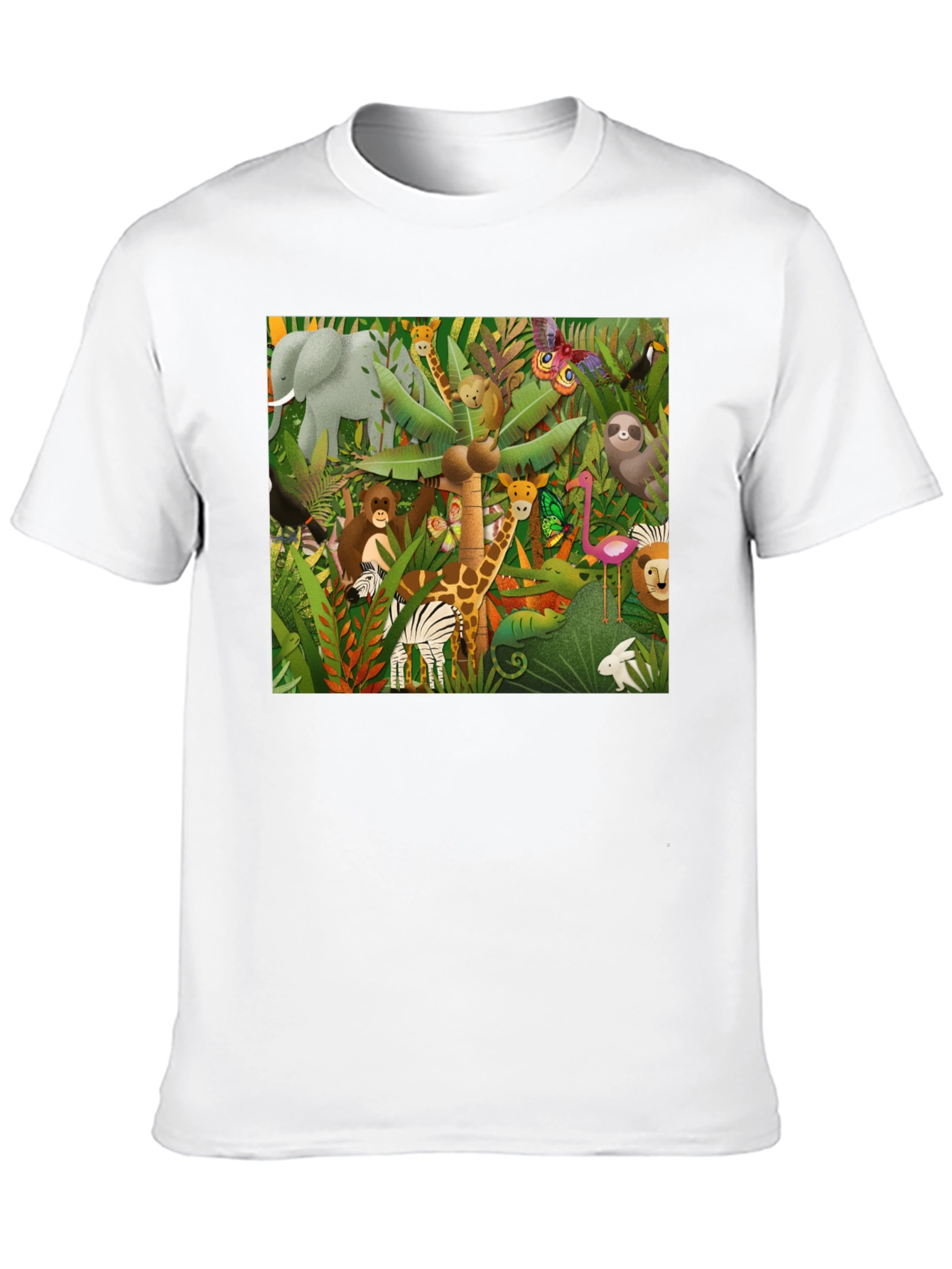 Jungle Animals Graphic Print T-Shirt
