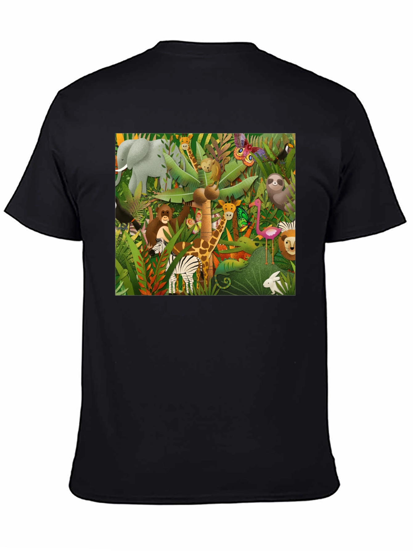 Jungle Animals Graphic Print T-Shirt