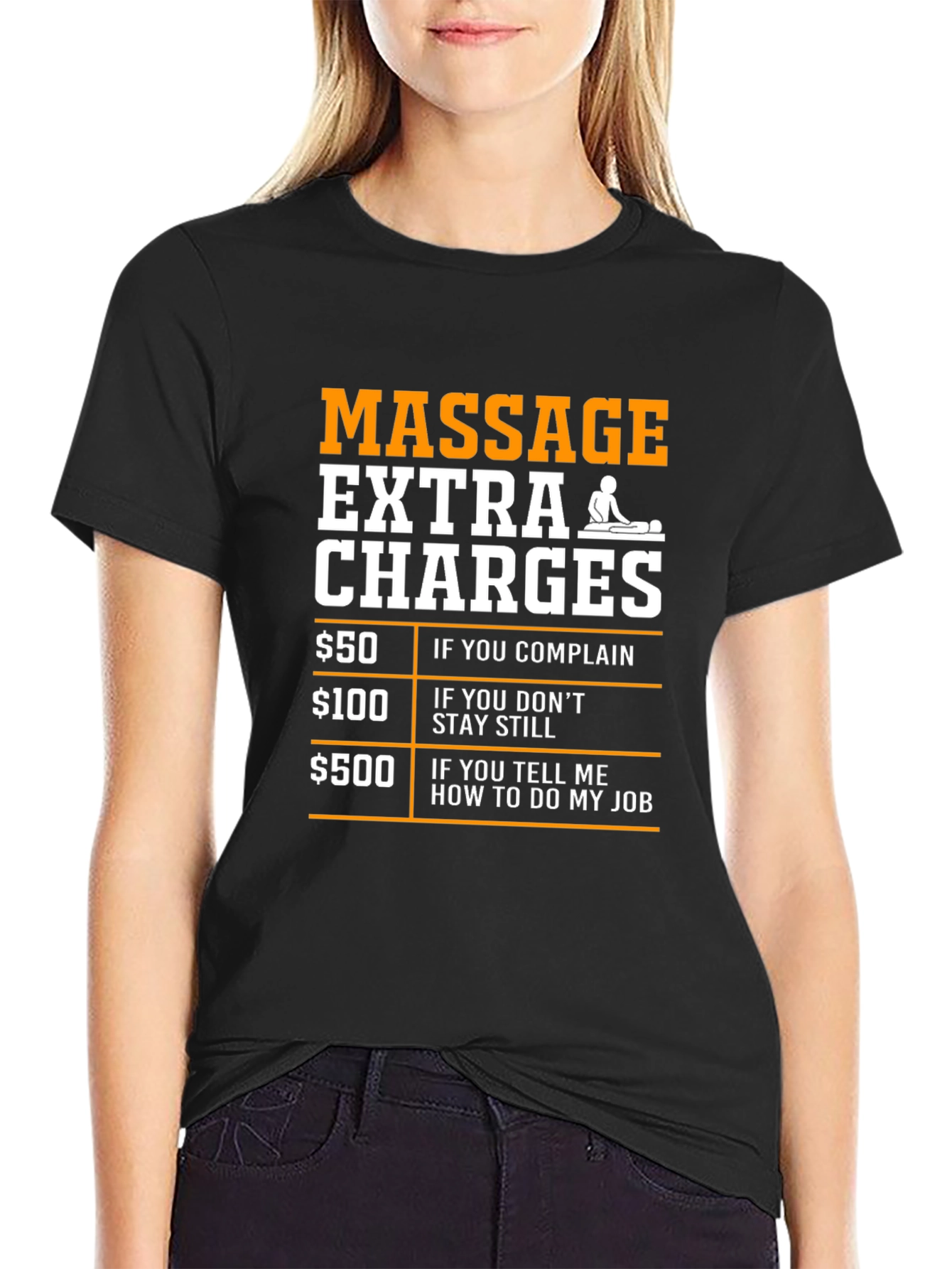 Massage Extra Charges Funny T-Shirt