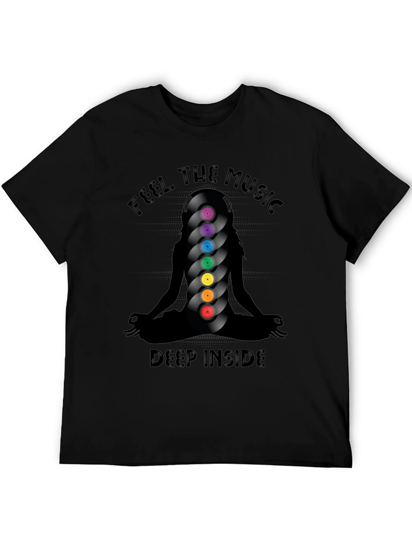Feel the Music Black T-Shirt